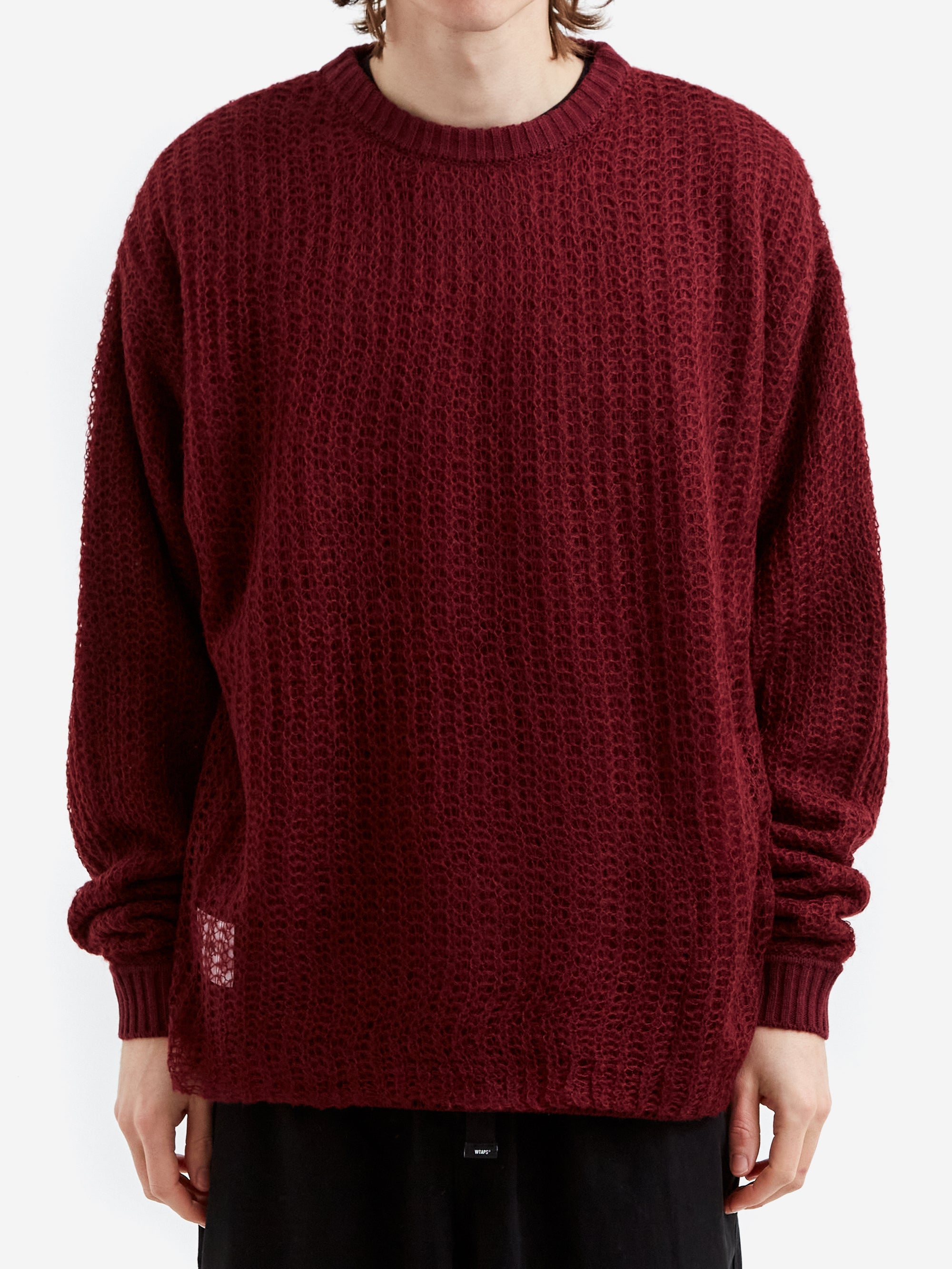 WTAPS Knit Crewneck 02 - Burgundy – Goodhood