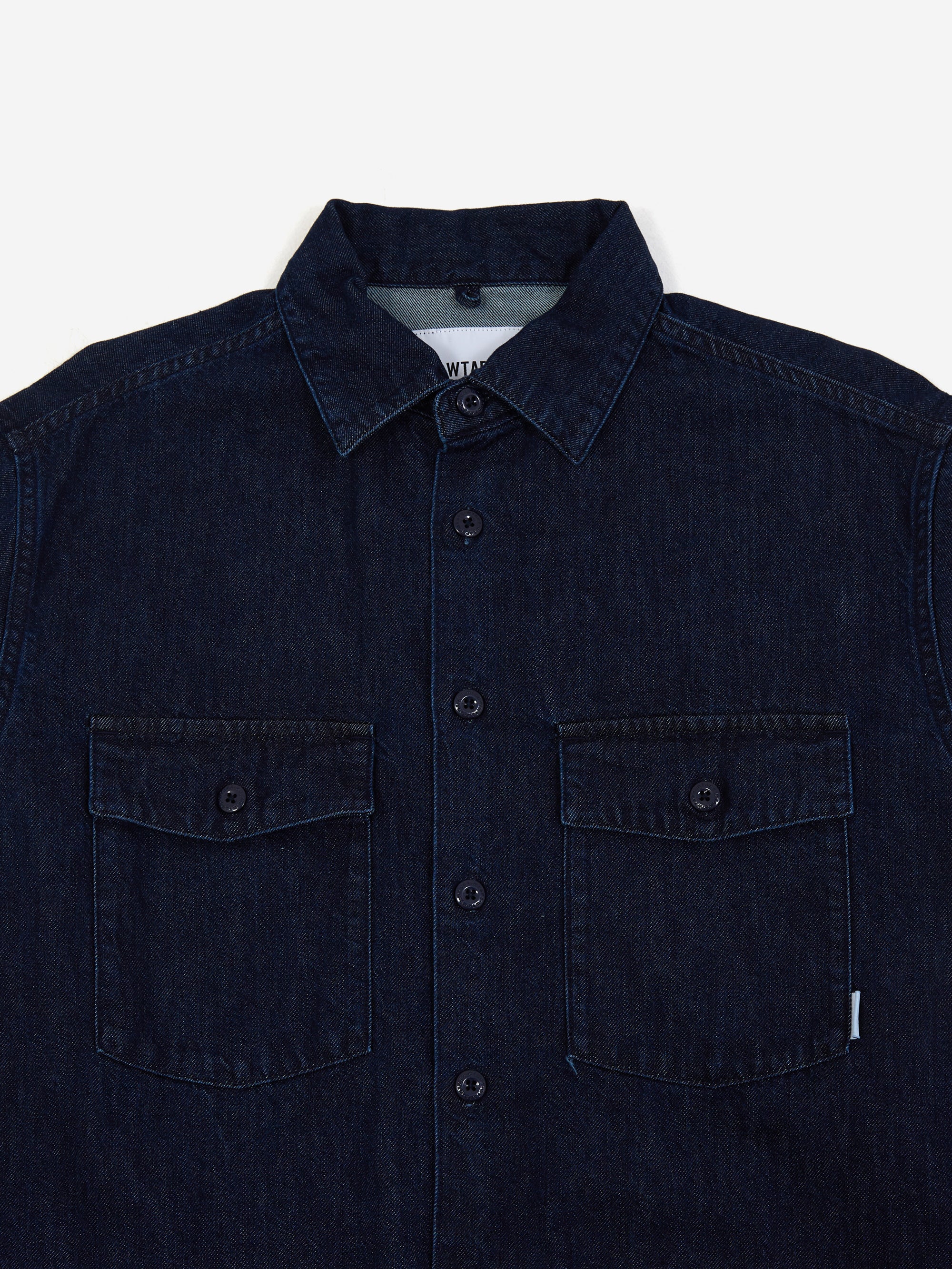 WTAPS Shirt 01 / CBW / Long Sleeve / Cotton. Denim - Indigo – Goodhood
