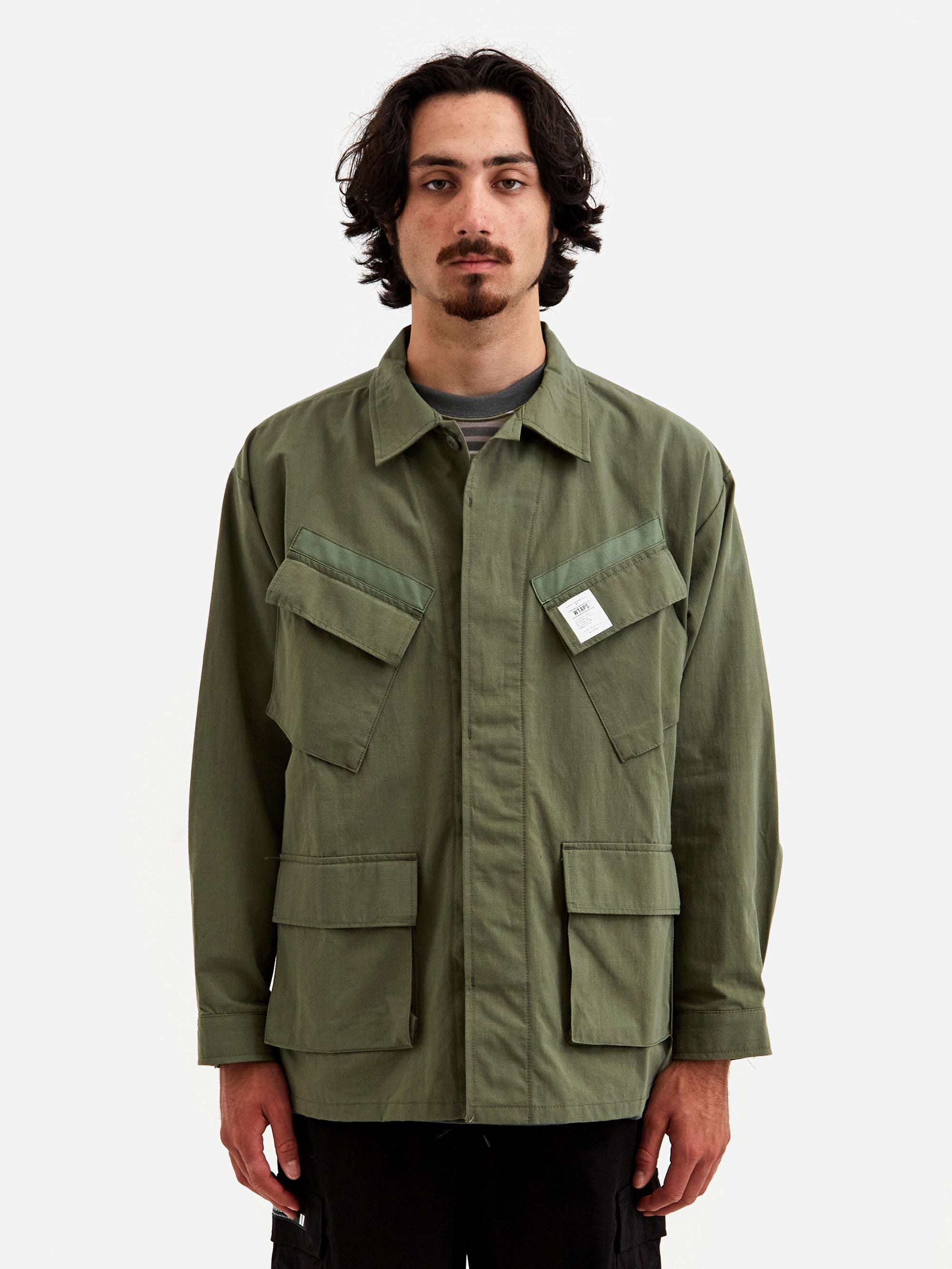 212WVDT-SHM01 NYCO.RIPSTOP OLIVE DRAB 02FPAR