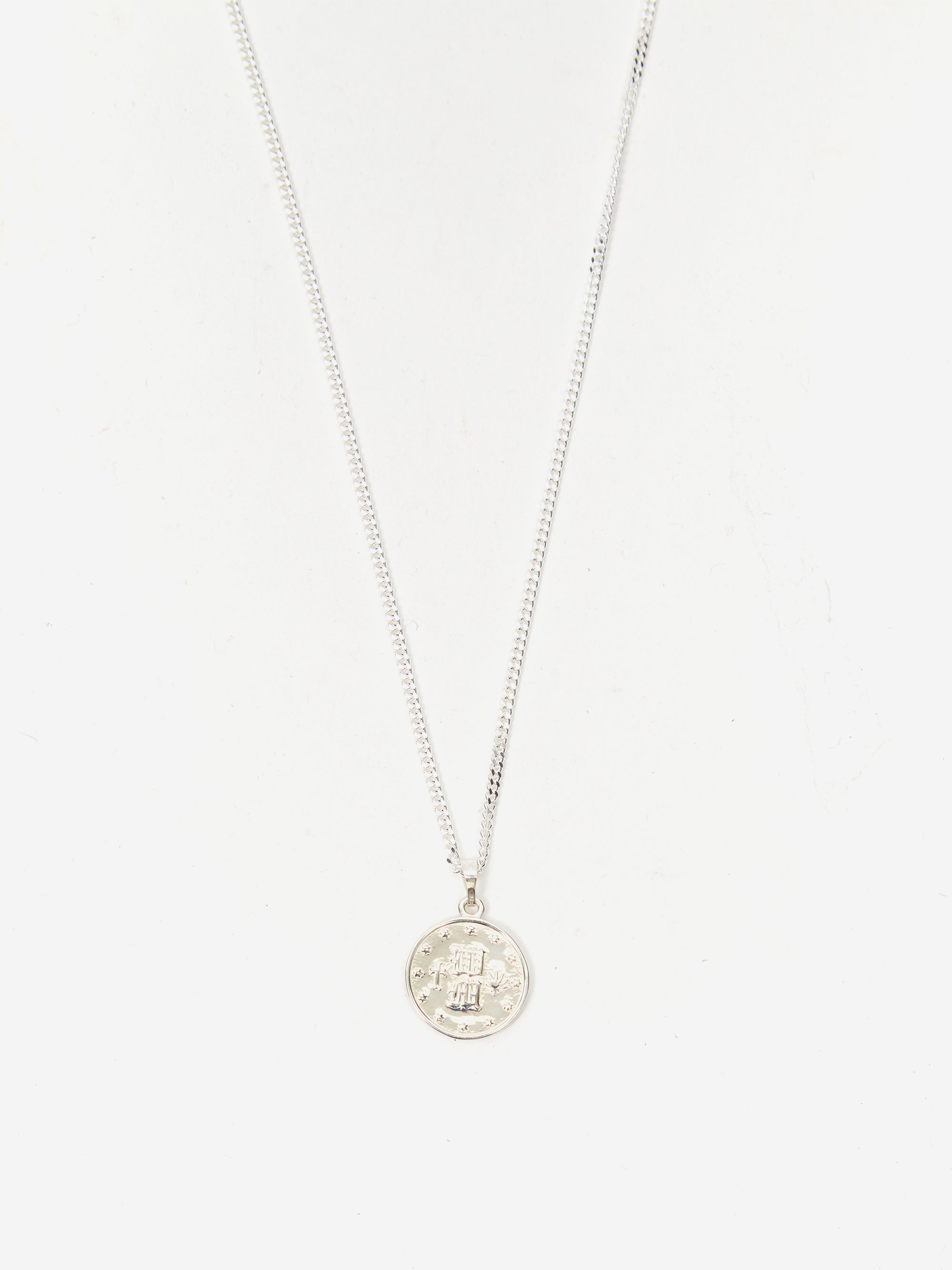 Wacko Maria Coin Necklace ( Type-1 ) - Silver