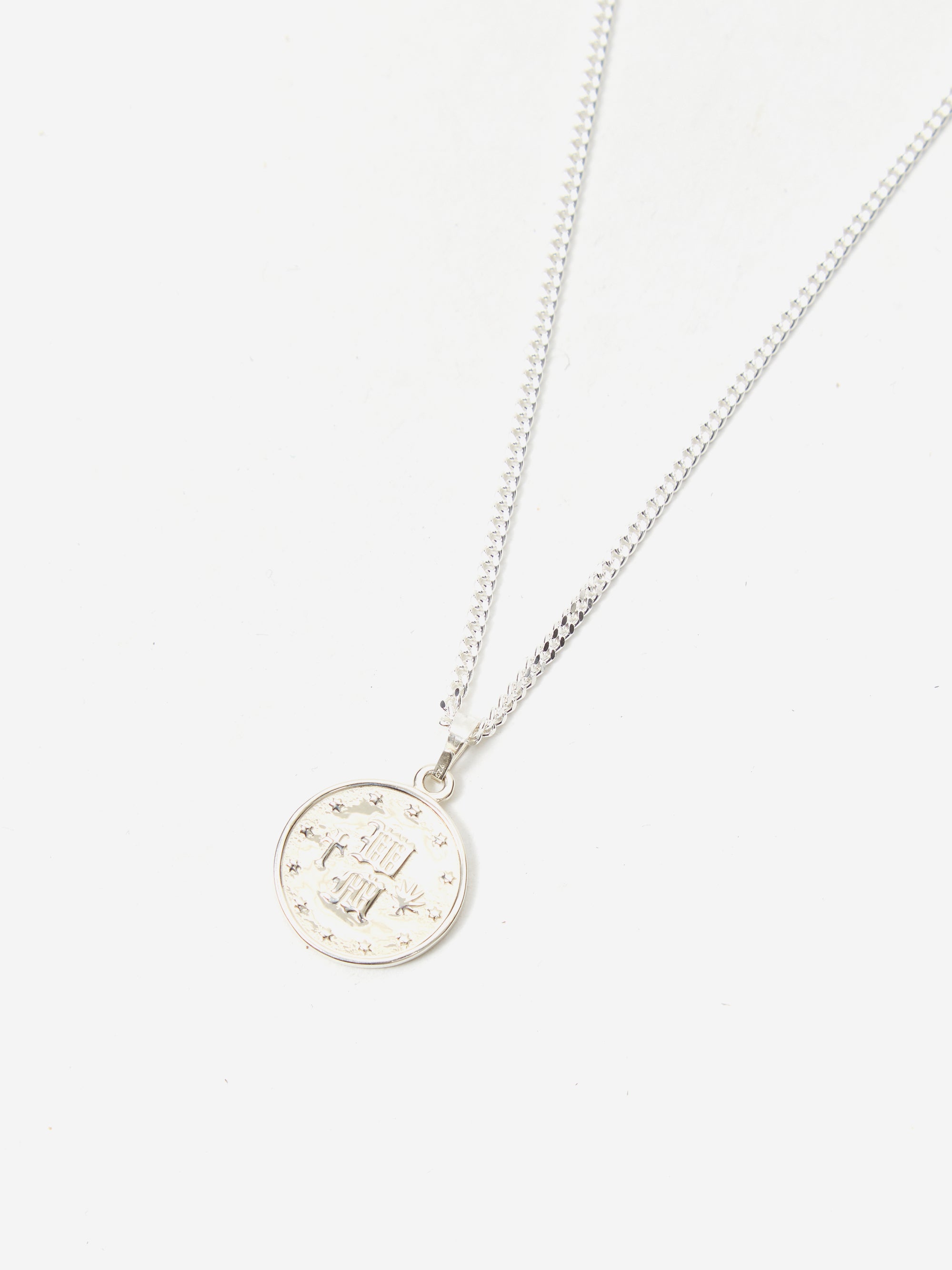 Wacko Maria Coin Necklace ( Type-1 ) - Silver