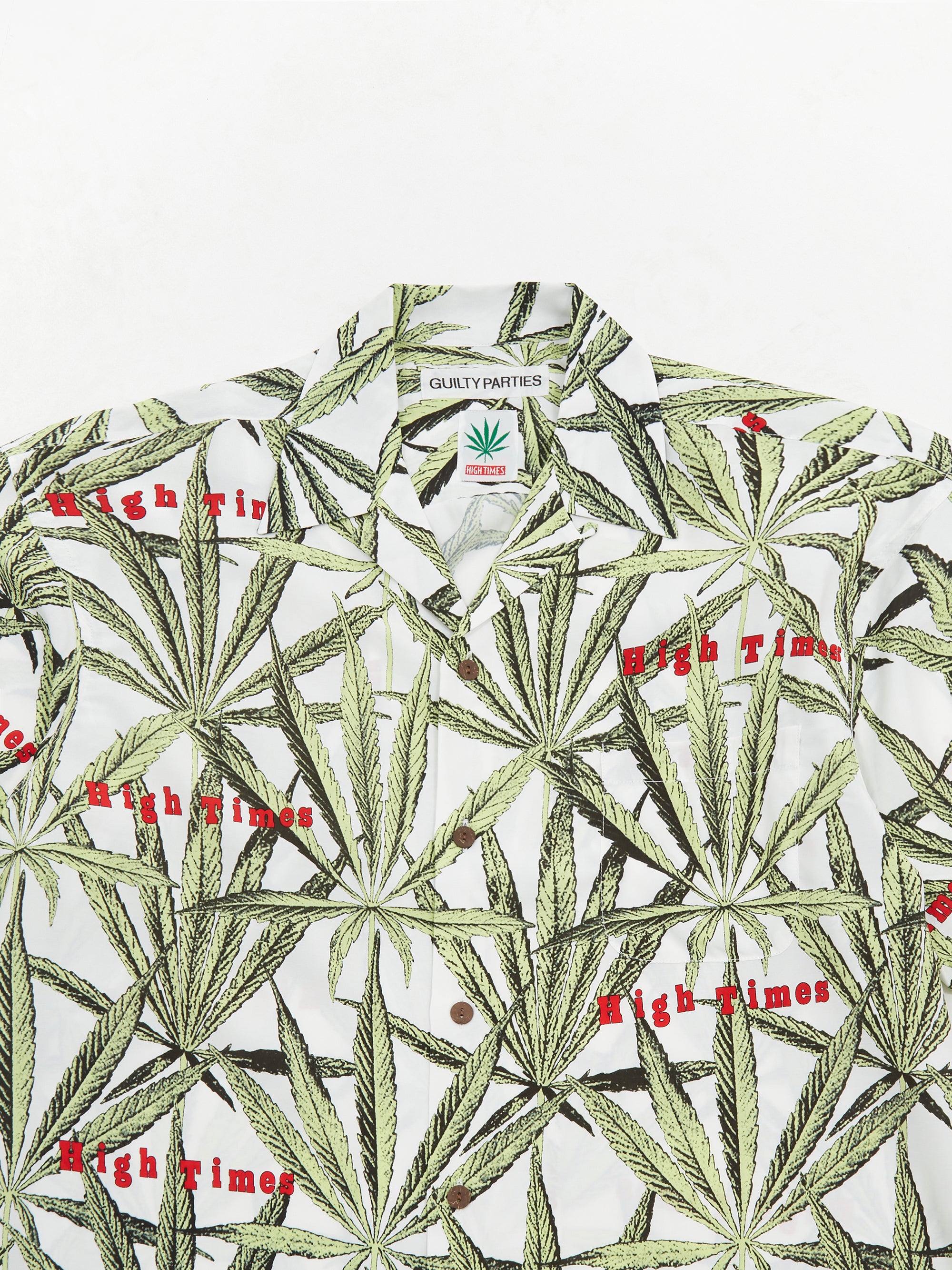 Wacko Maria Hightimes Short Sleeve Hawaiian Shirt - White – Goodhood