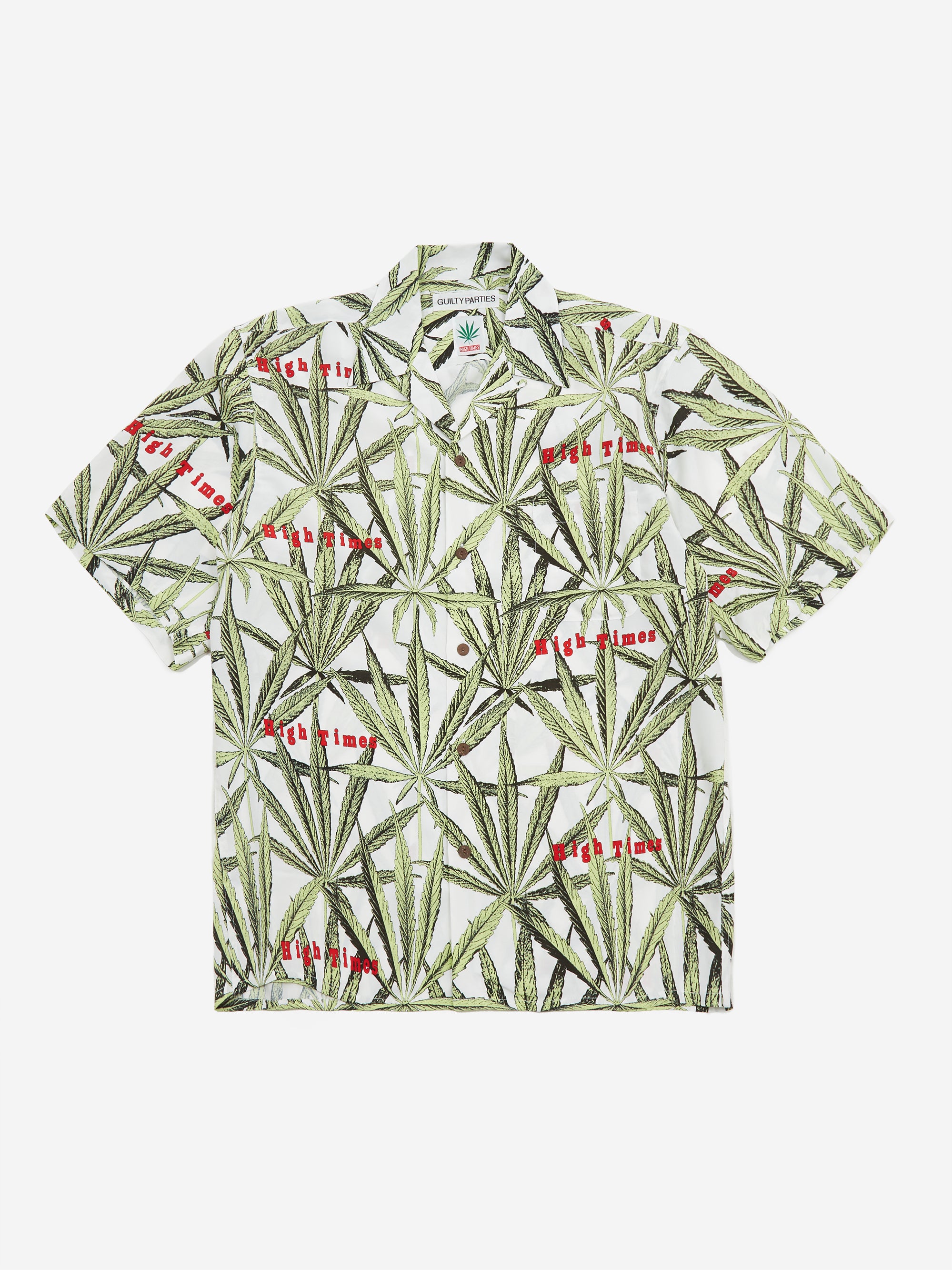 Wacko Maria Hightimes Short Sleeve Hawaiian Shirt - White – Goodhood