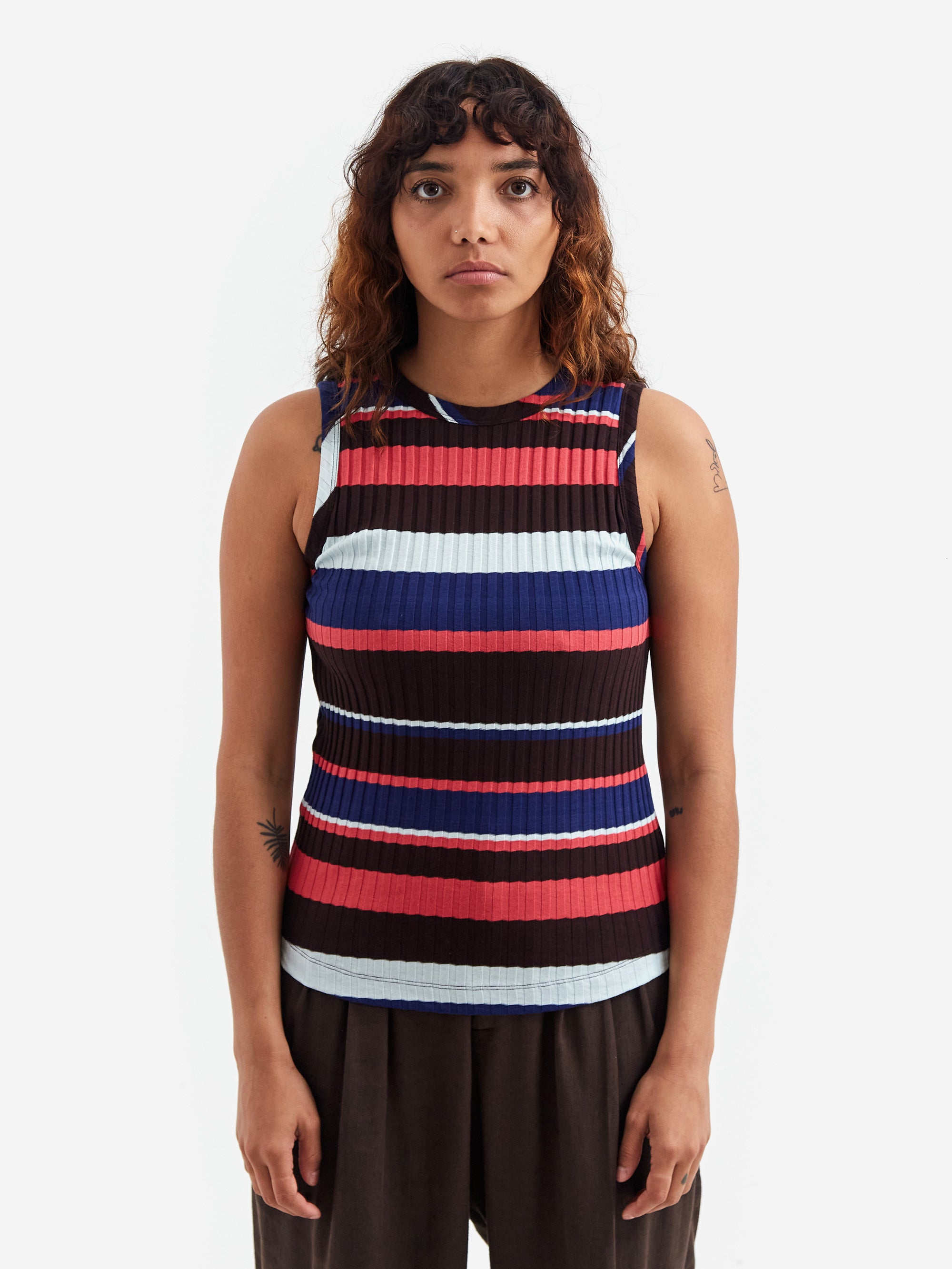 YMC Rainshine Stripe Vest - Multi – Goodhood