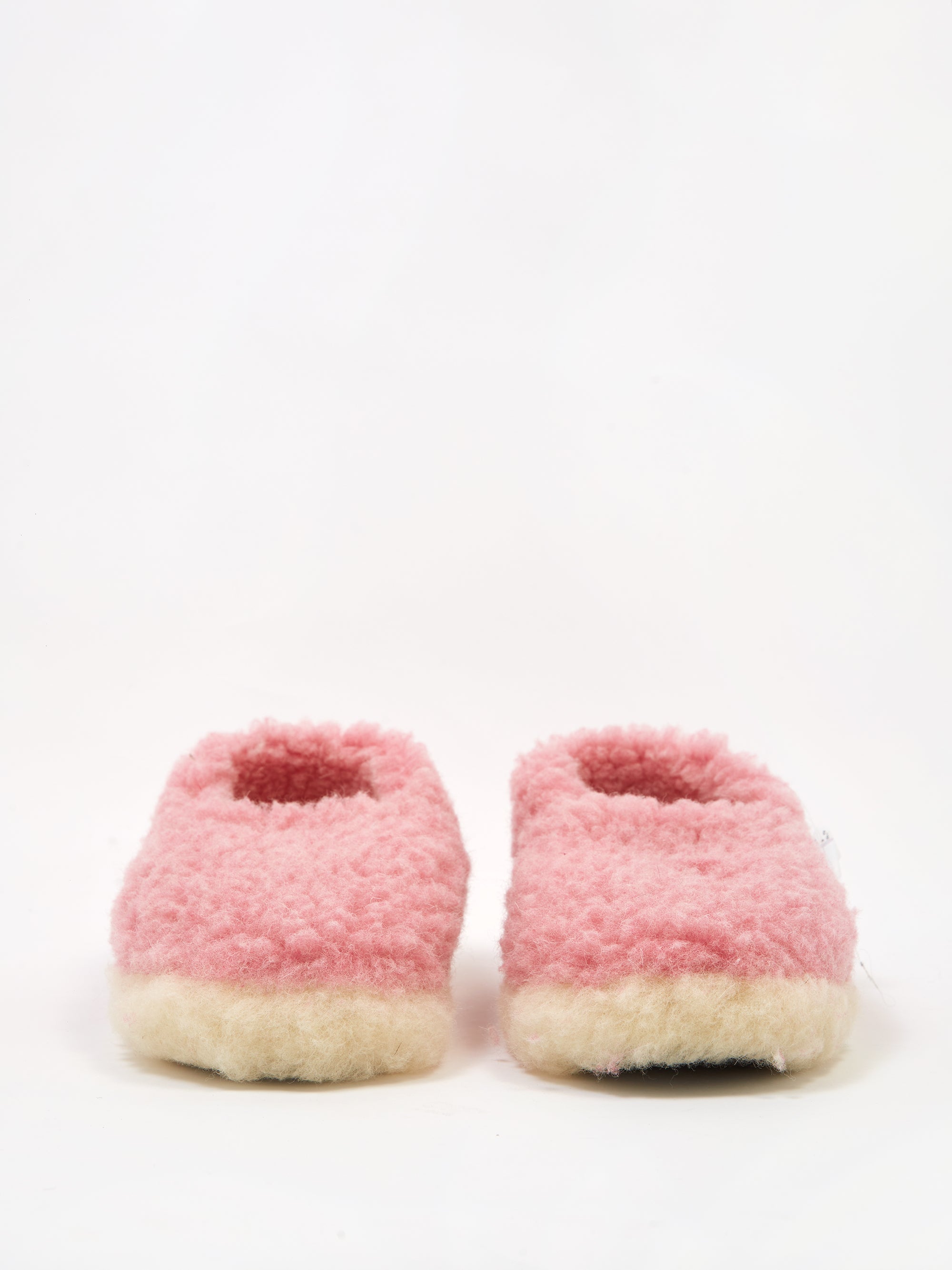 Yoko Wool Siberian Wool Slipper Pink/Natural – Goodhood