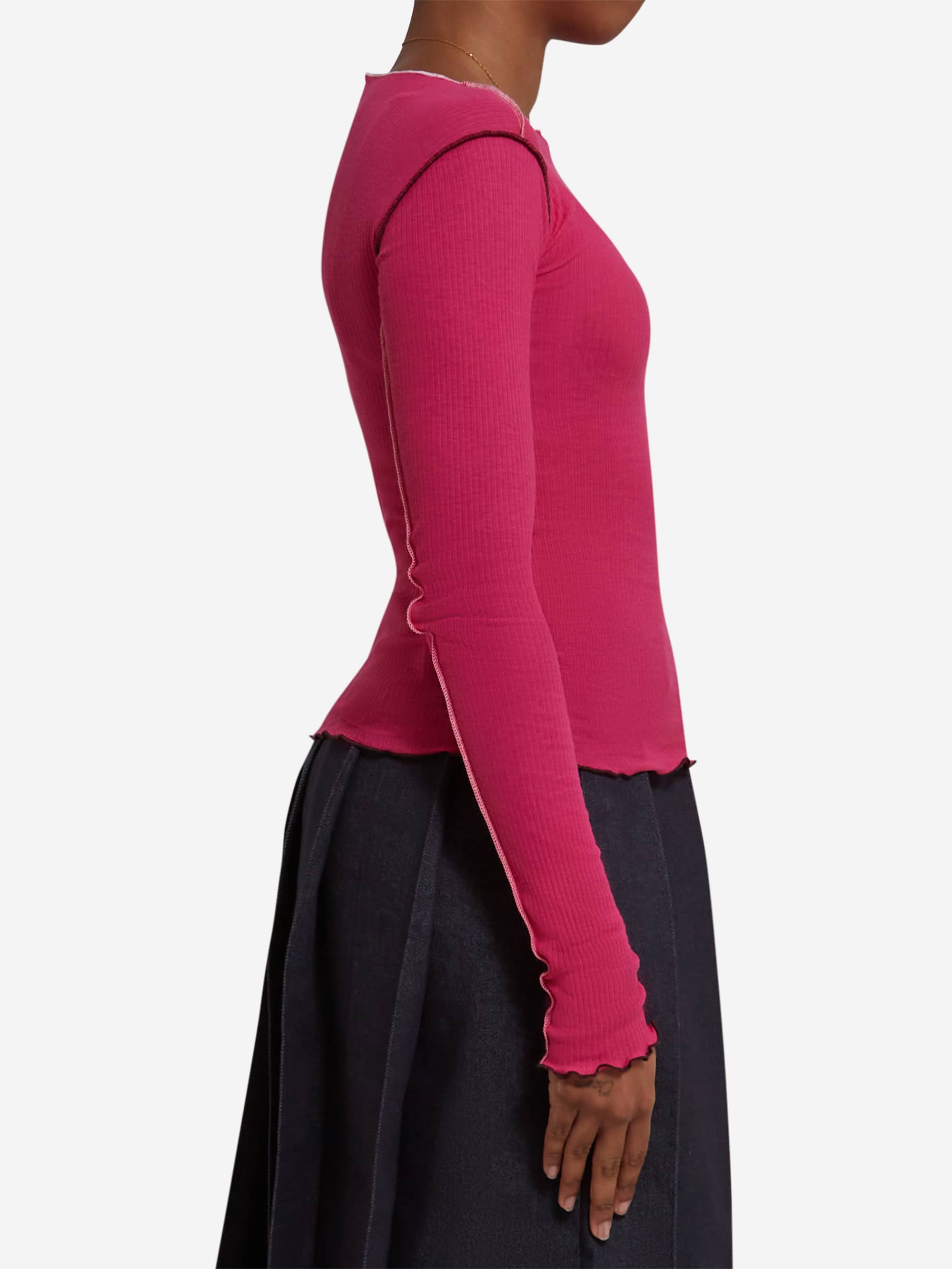 Baserange Vein Long Sleeve Tee - York Pink – Goodhood