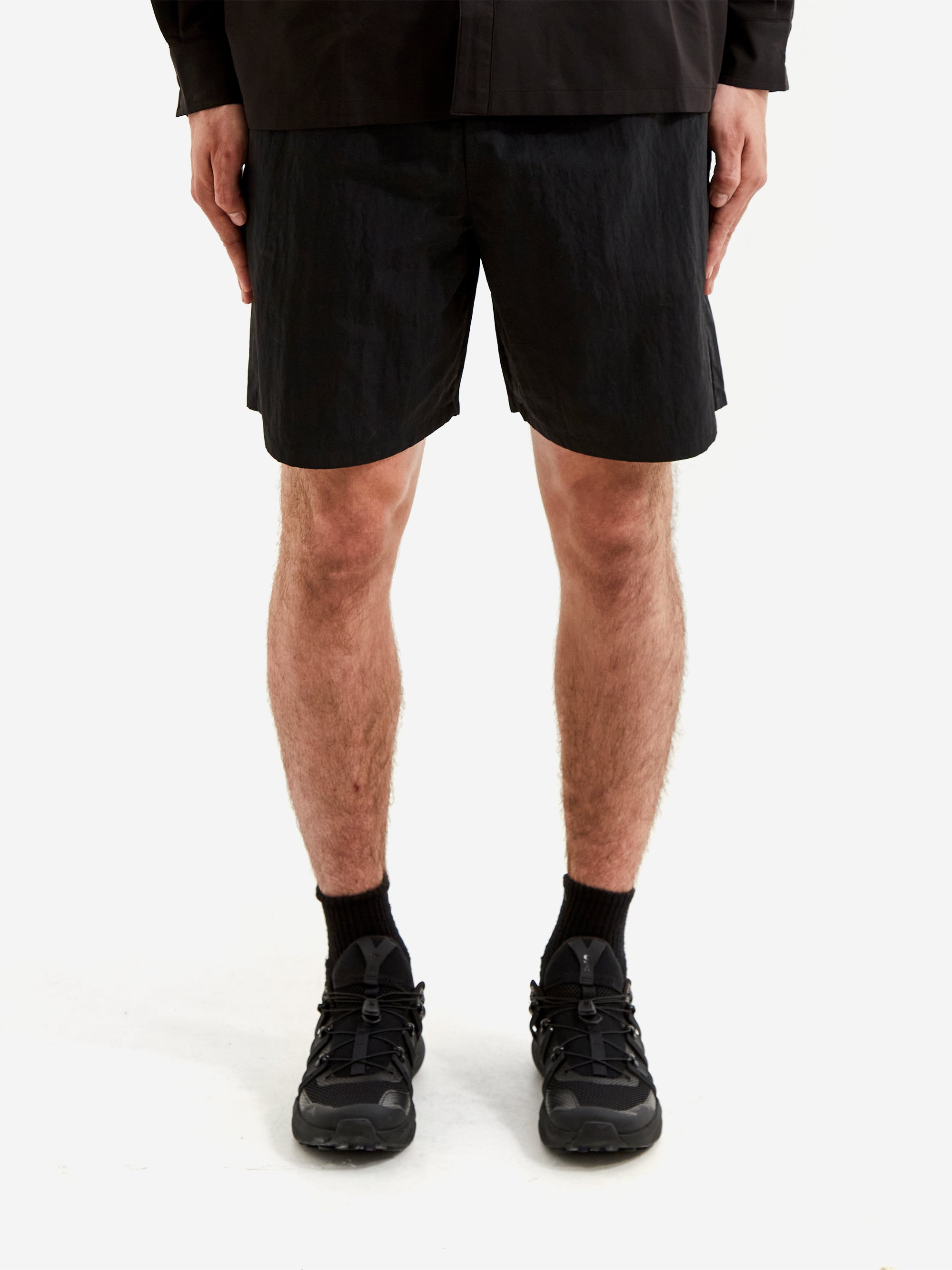 Goldwin Nylon Shorts - Black – Goodhood