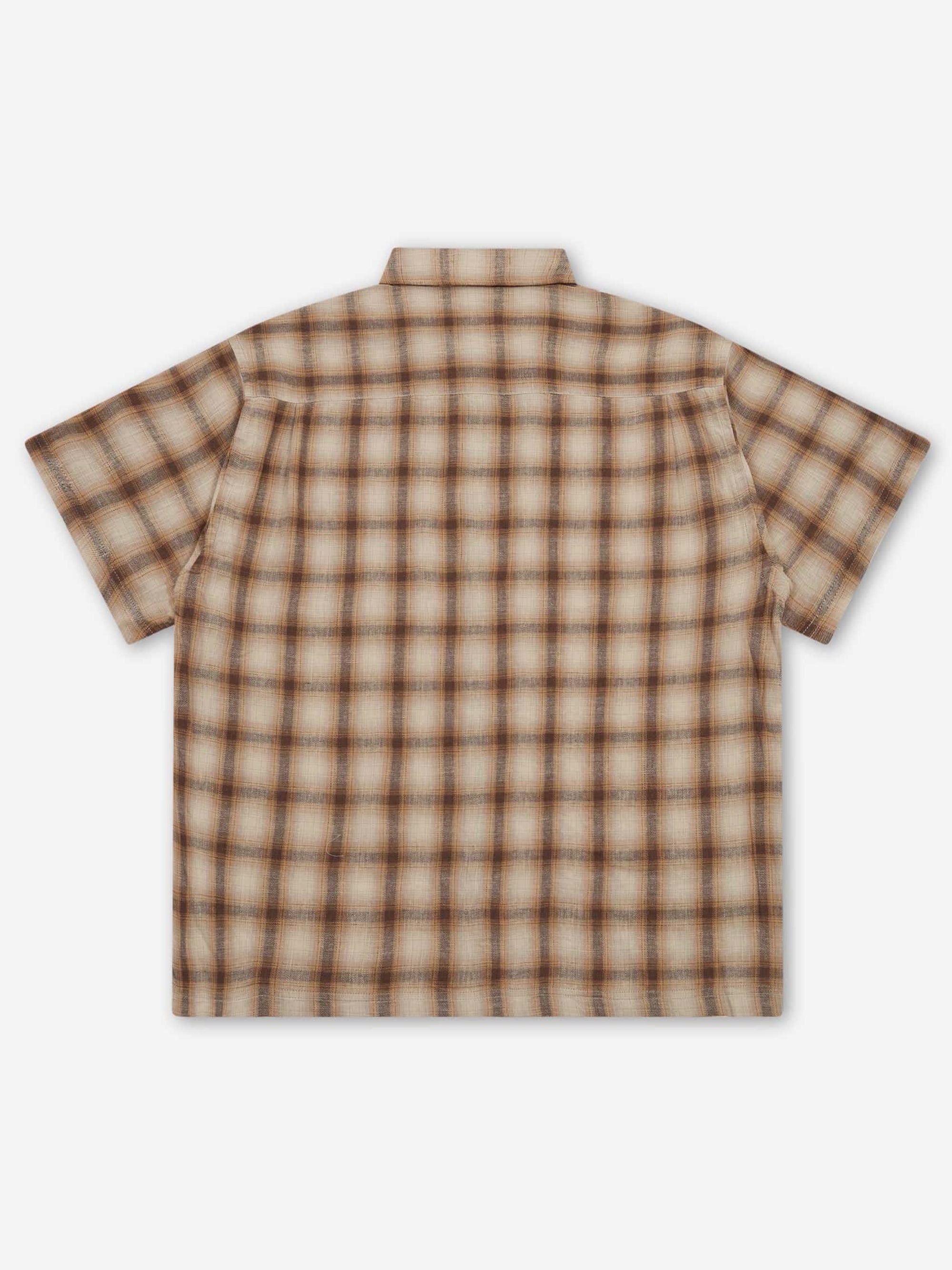 Stussy Liam Ss Plaid Shirt - Brown – Goodhood