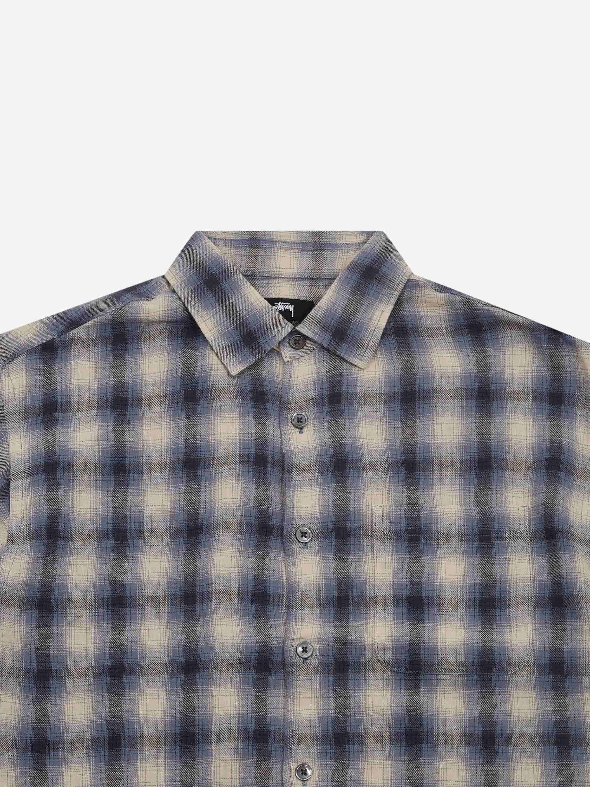 Stussy Liam Ss Plaid Shirt W - Blue – Goodhood