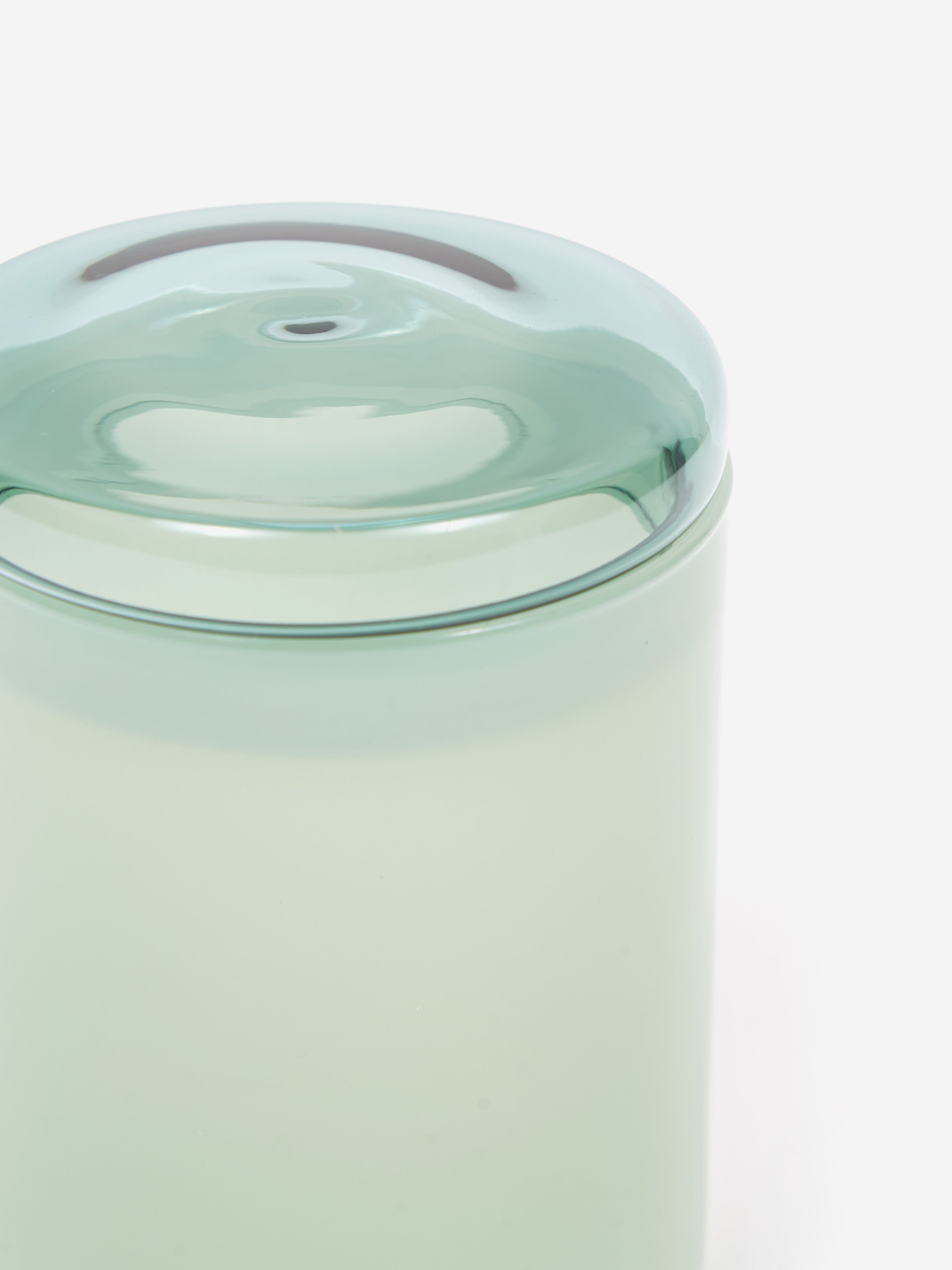 Hay Glass Container in Jade Green