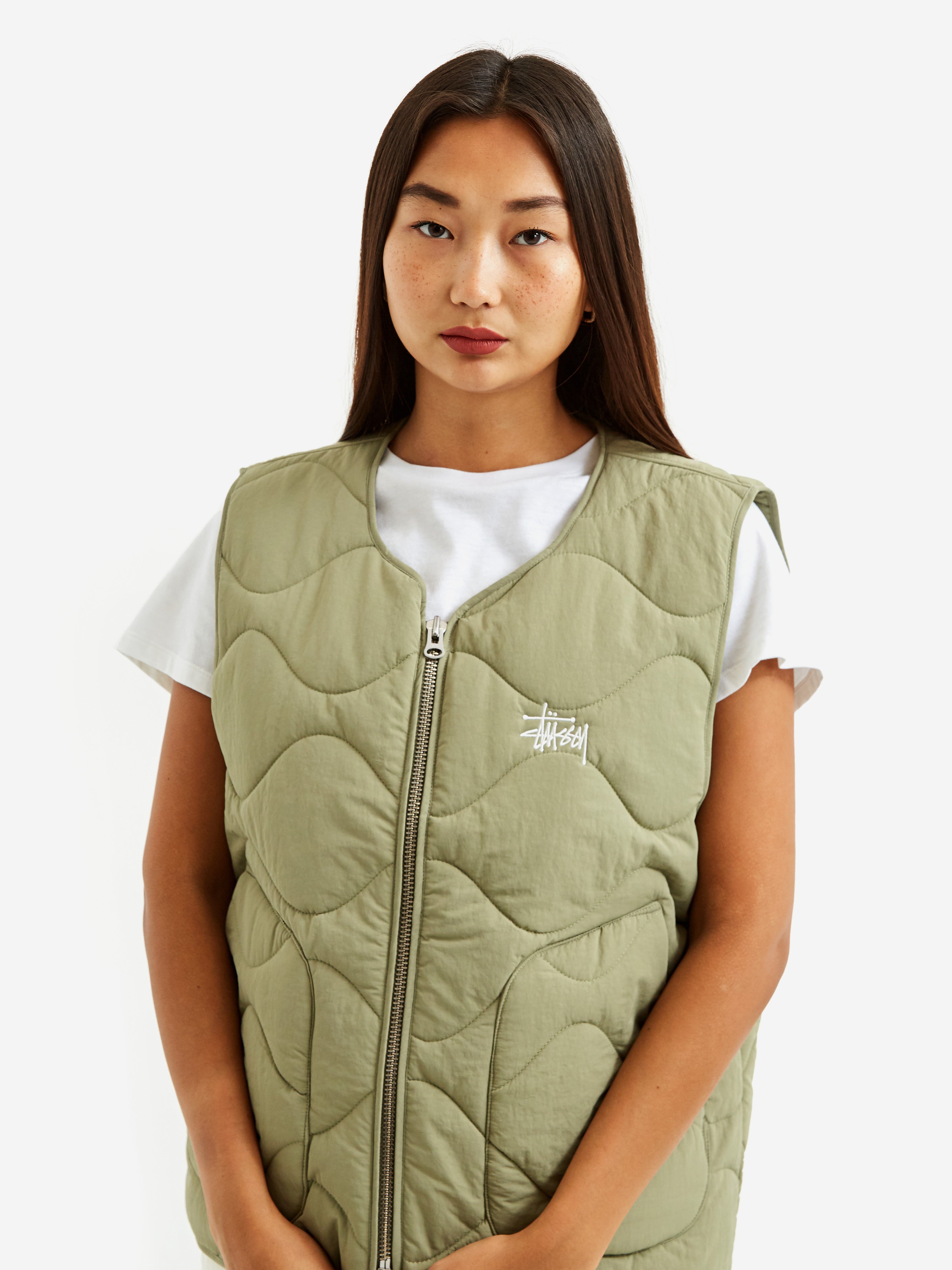 Stussy Recycled Nylon Liner Vest W   Coyote – Goodhood