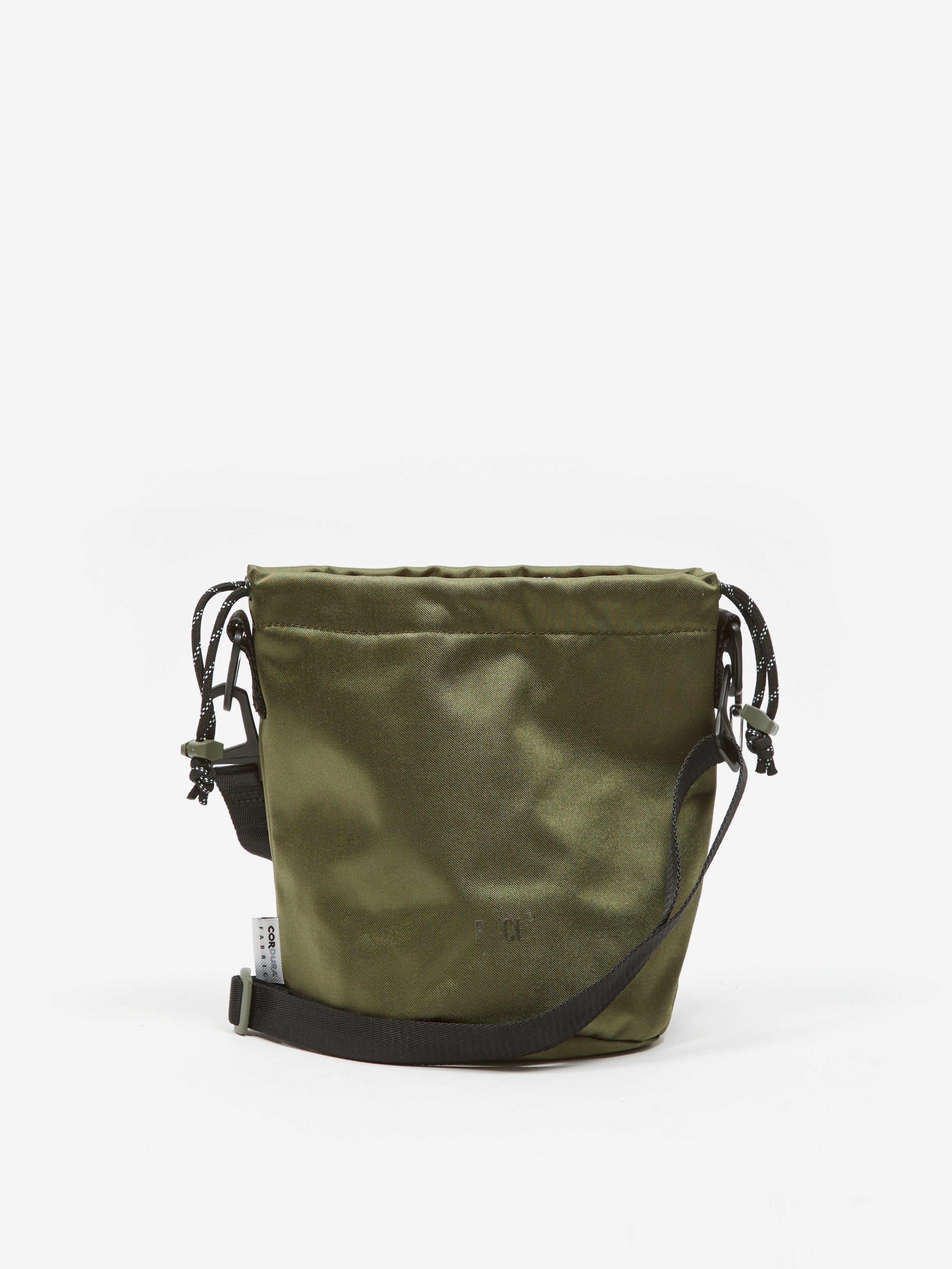 F/CE Satin Drawstring Bag - Olive – Goodhood