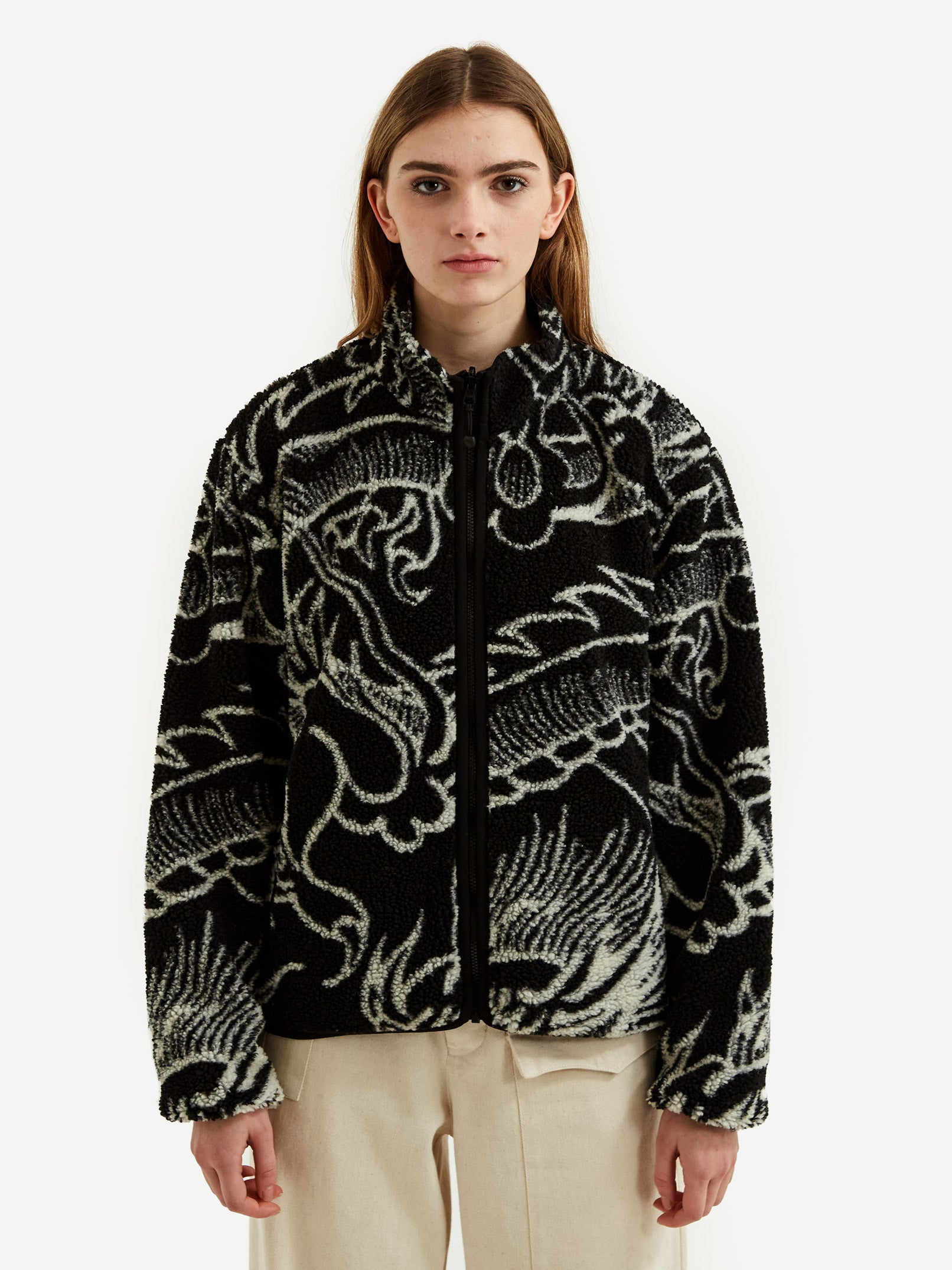 Stussy Dragon Sherpa Jacket W Black – Goodhood - Main Image