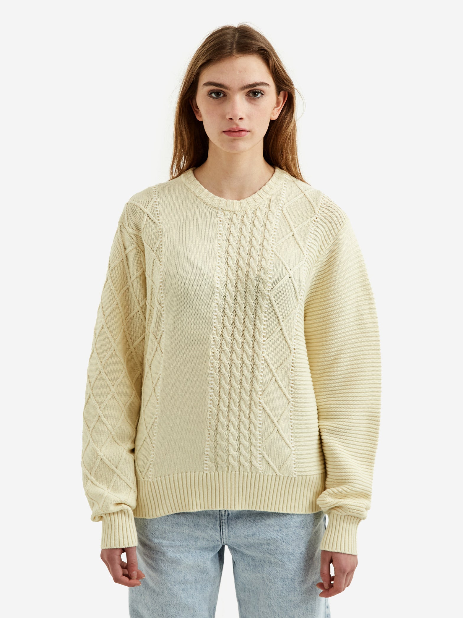 Stussy Patchwork Sweater - Natural