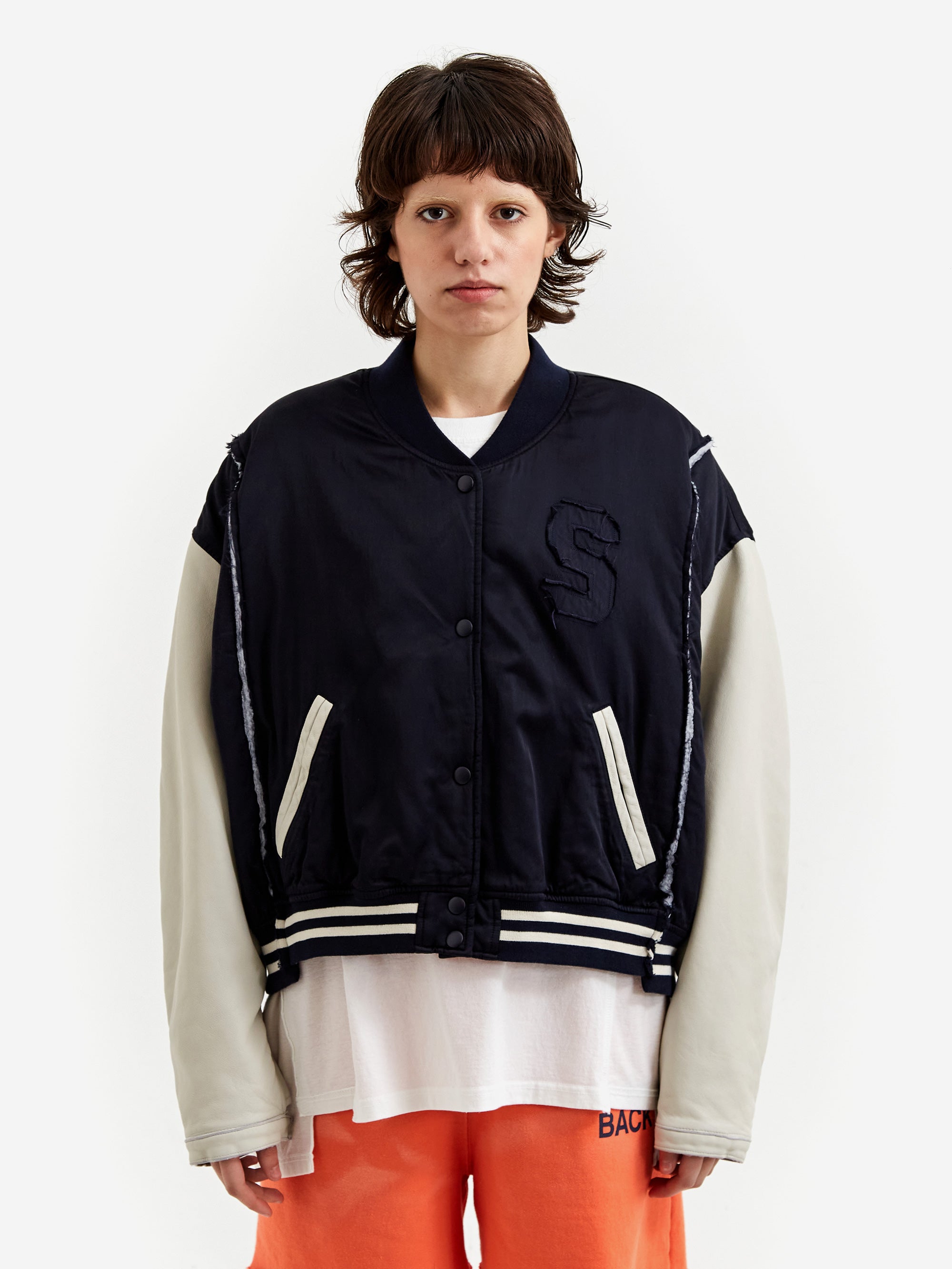 Stand Alone Satin Stadium Jumper - Navy – Goodhood