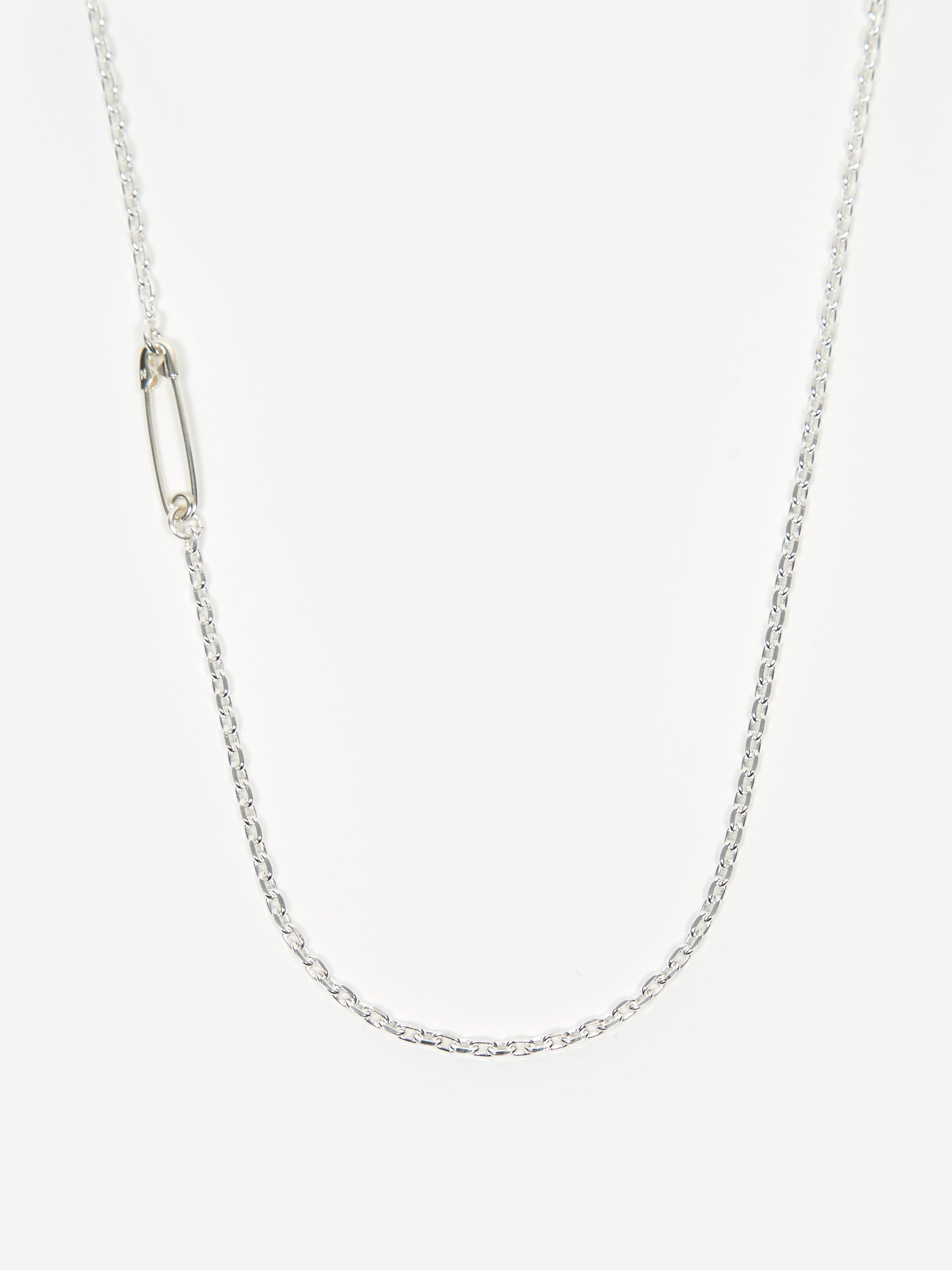 NEIGHBORHOOD SILVER SAFETY PIN NECKLACE - ネックレス