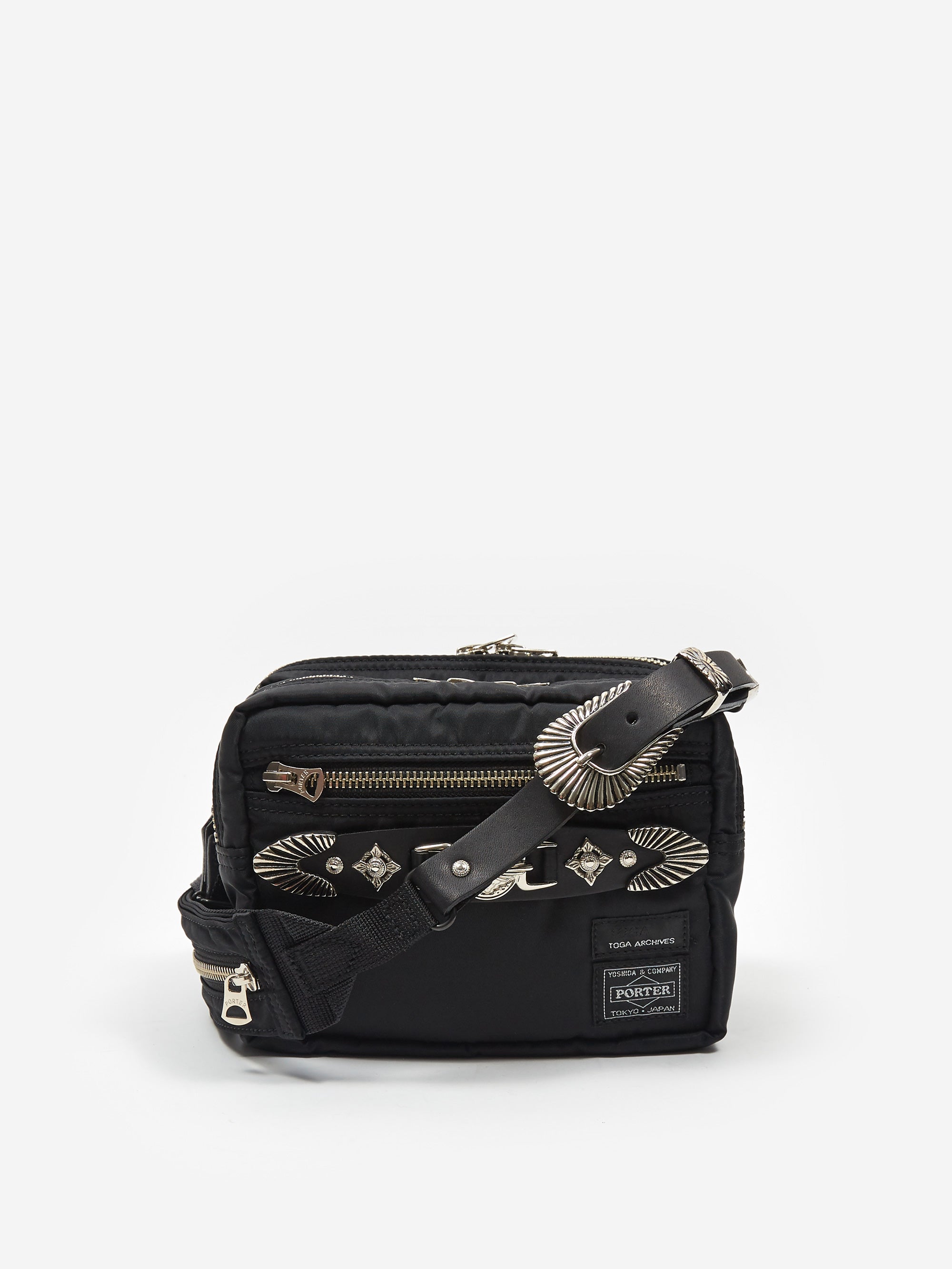 TOGA x Porter - Yoshida & Co. Embellished Belt Bag - Black – Goodhood