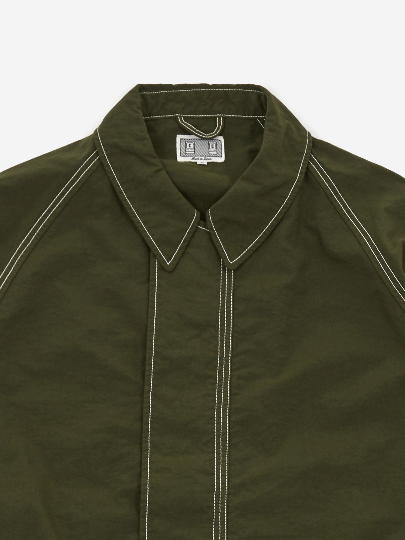 C.E Cav Empt Overdye Green Nylon Jacket - Green