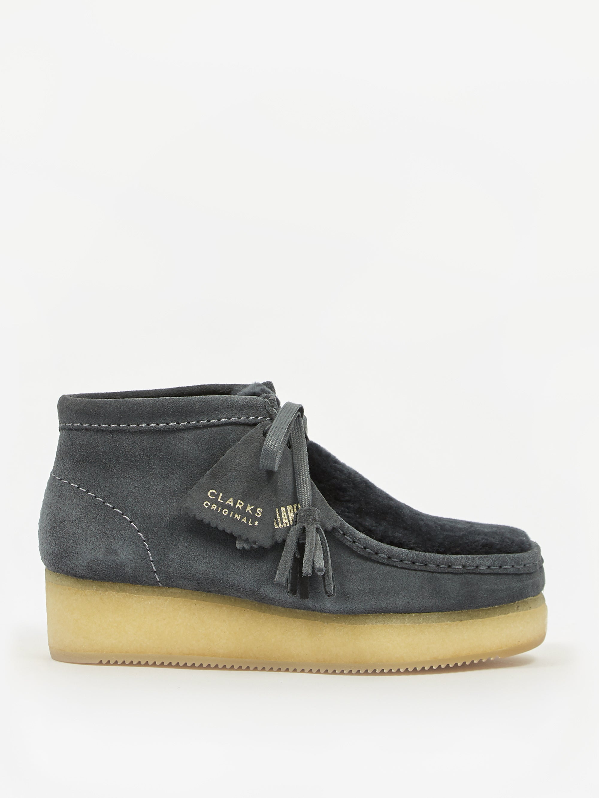 Clarks Originals Wallabee Wedge - Dark Grey Suede â Goodhood