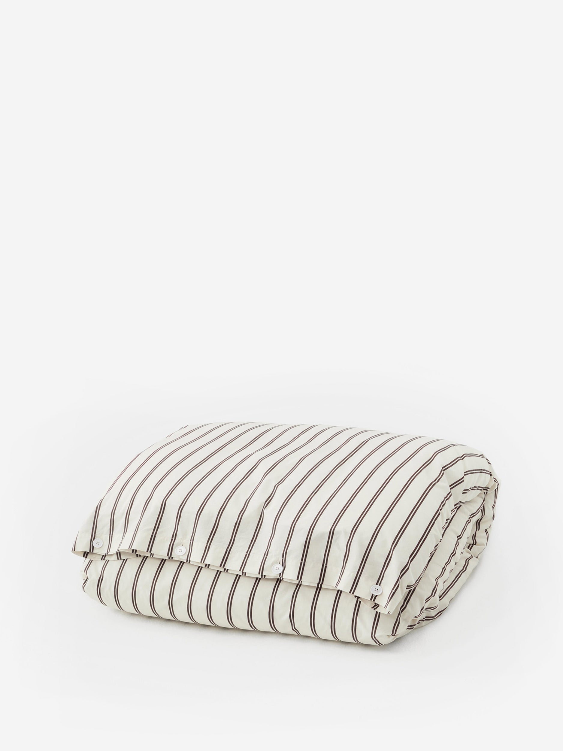 TEKLA Percale Double Duvet Cover 200cm x 200cm - Hopper Stripes