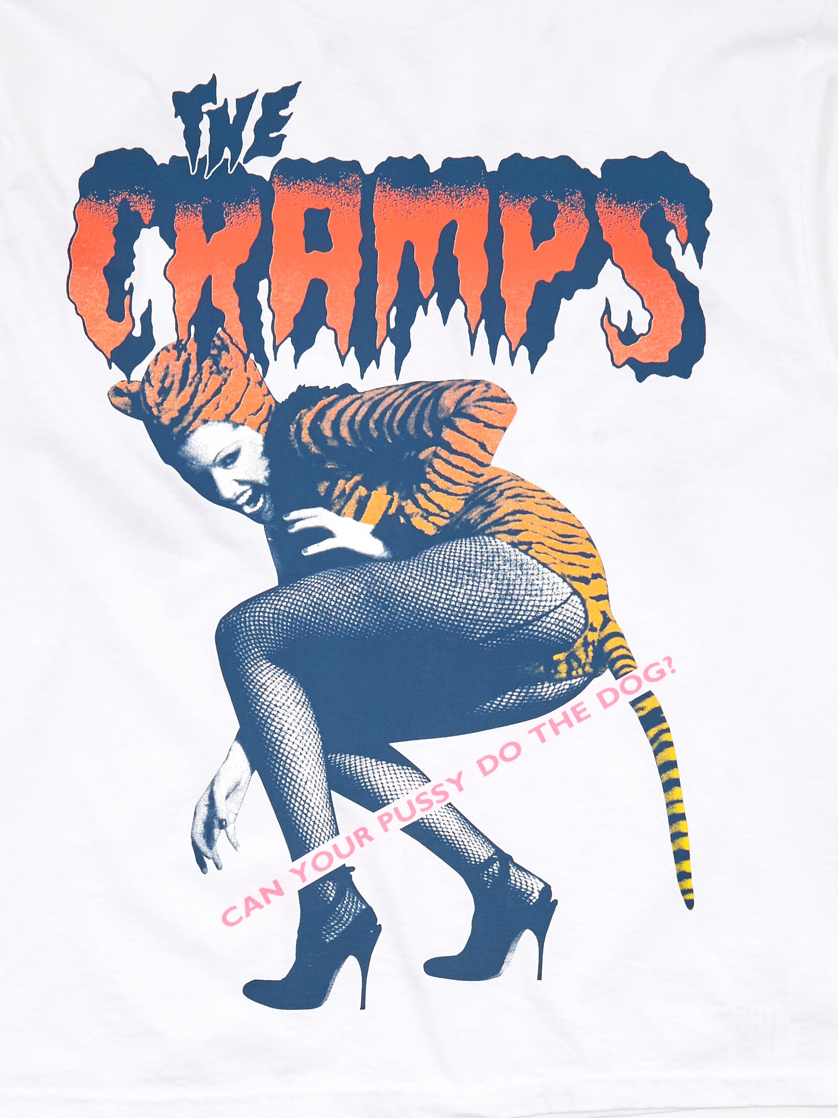 Flagstuff x The Cramps Can Your Pussy Do The Dog Tee - White – Goodhood