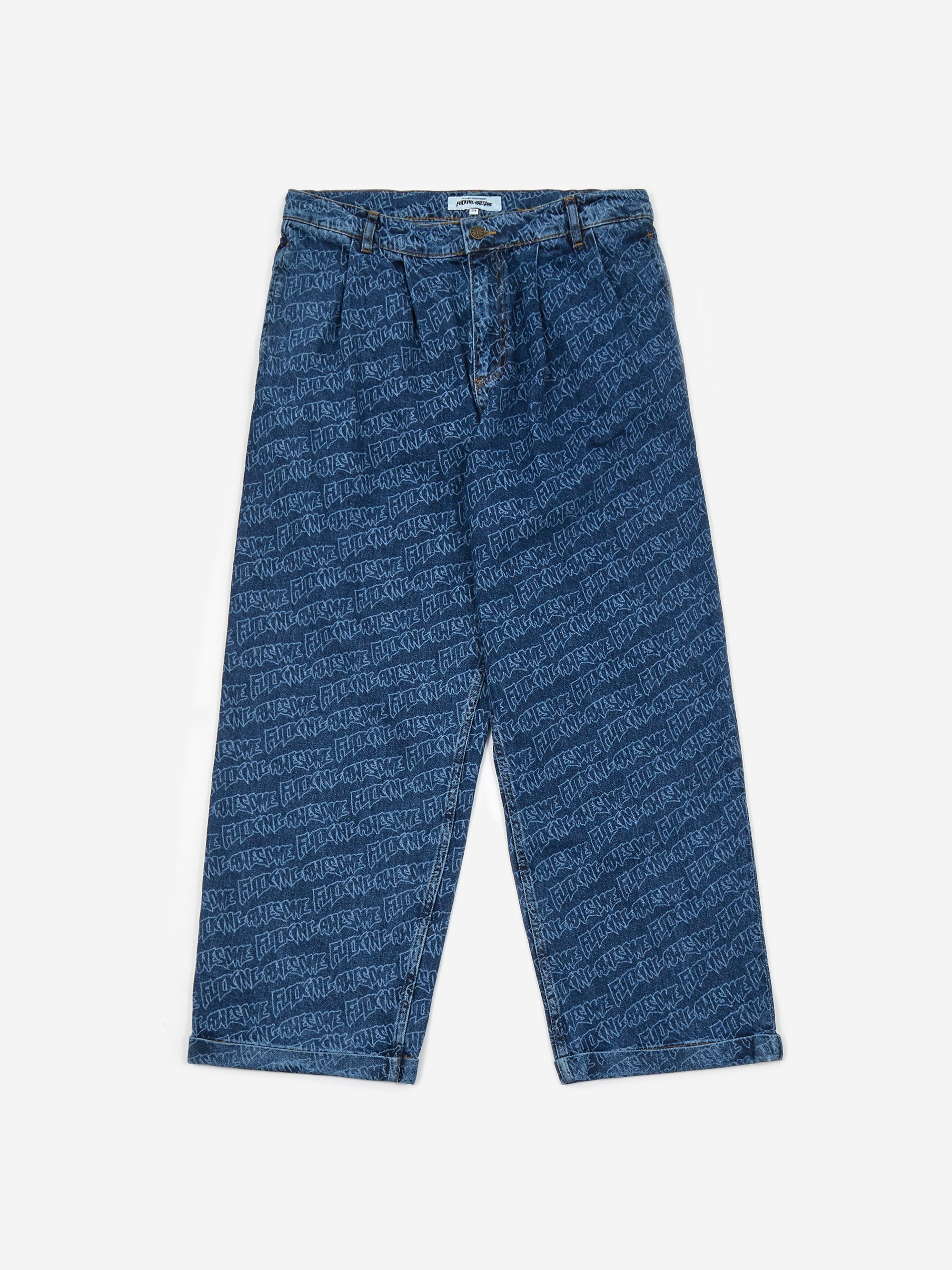 Fucking Awesome Baggy Denim Trouser - Printed