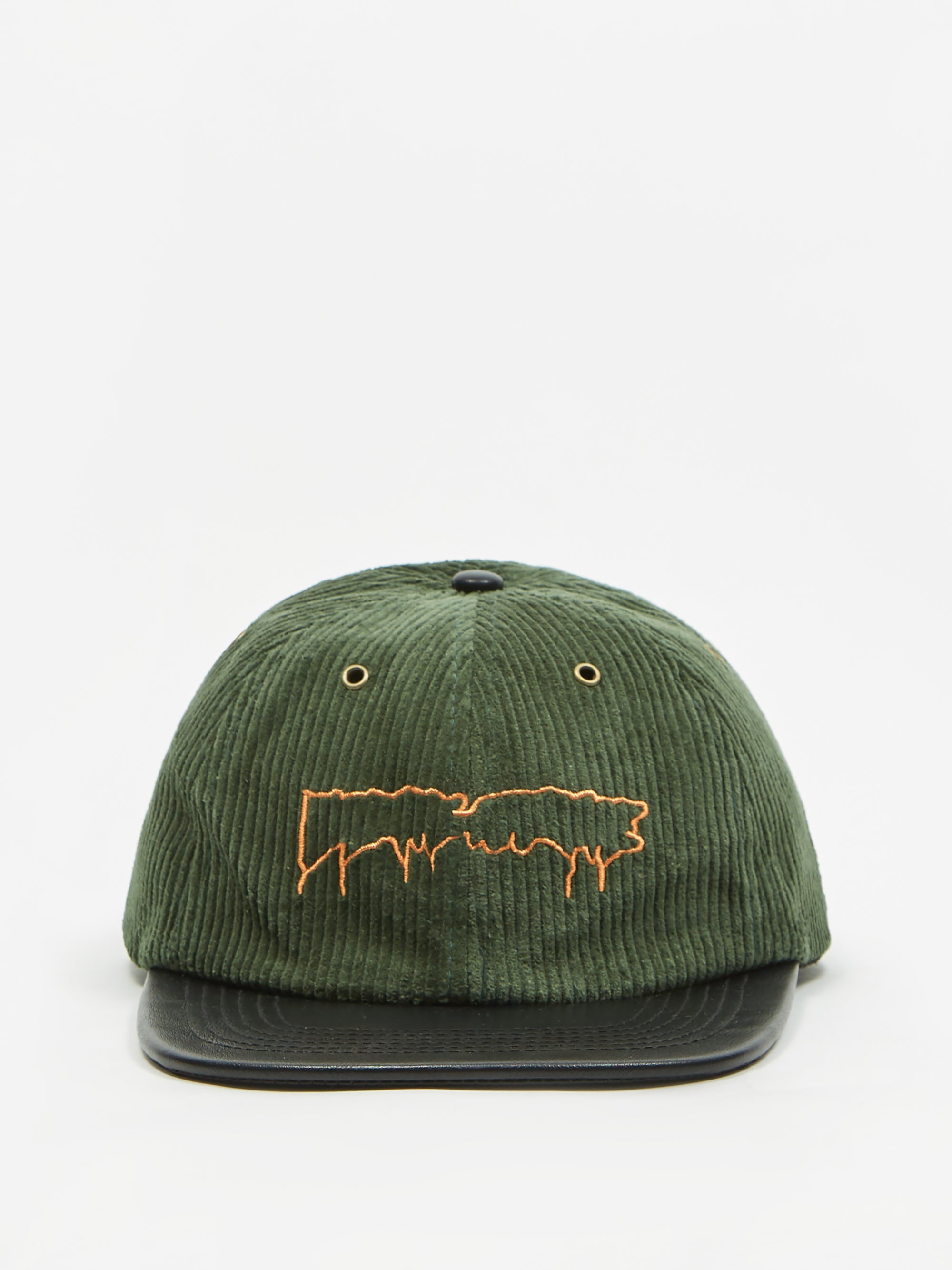 Fucking Awesome Drip Corduroy Strapback Cap - Forest Green – Goodhood