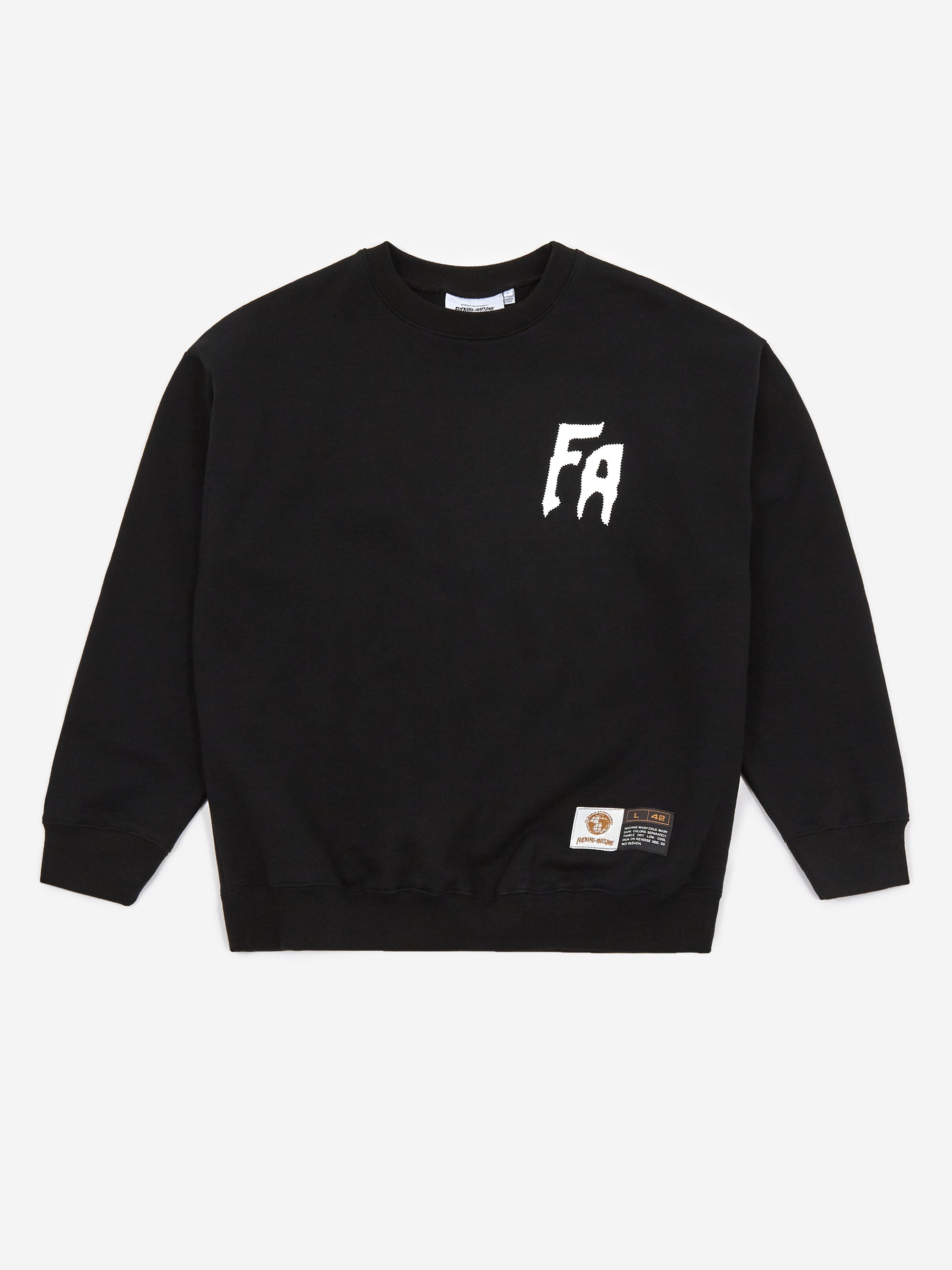 Fucking Awesome Seduction Of The World Crewneck Sweatshirt - Black