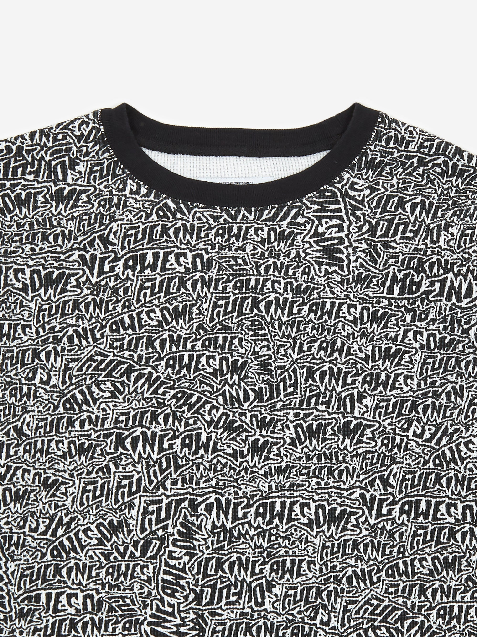 Fucking Awesome Sticker Stamp Thermal Longsleeve T-Shirt - Multi 