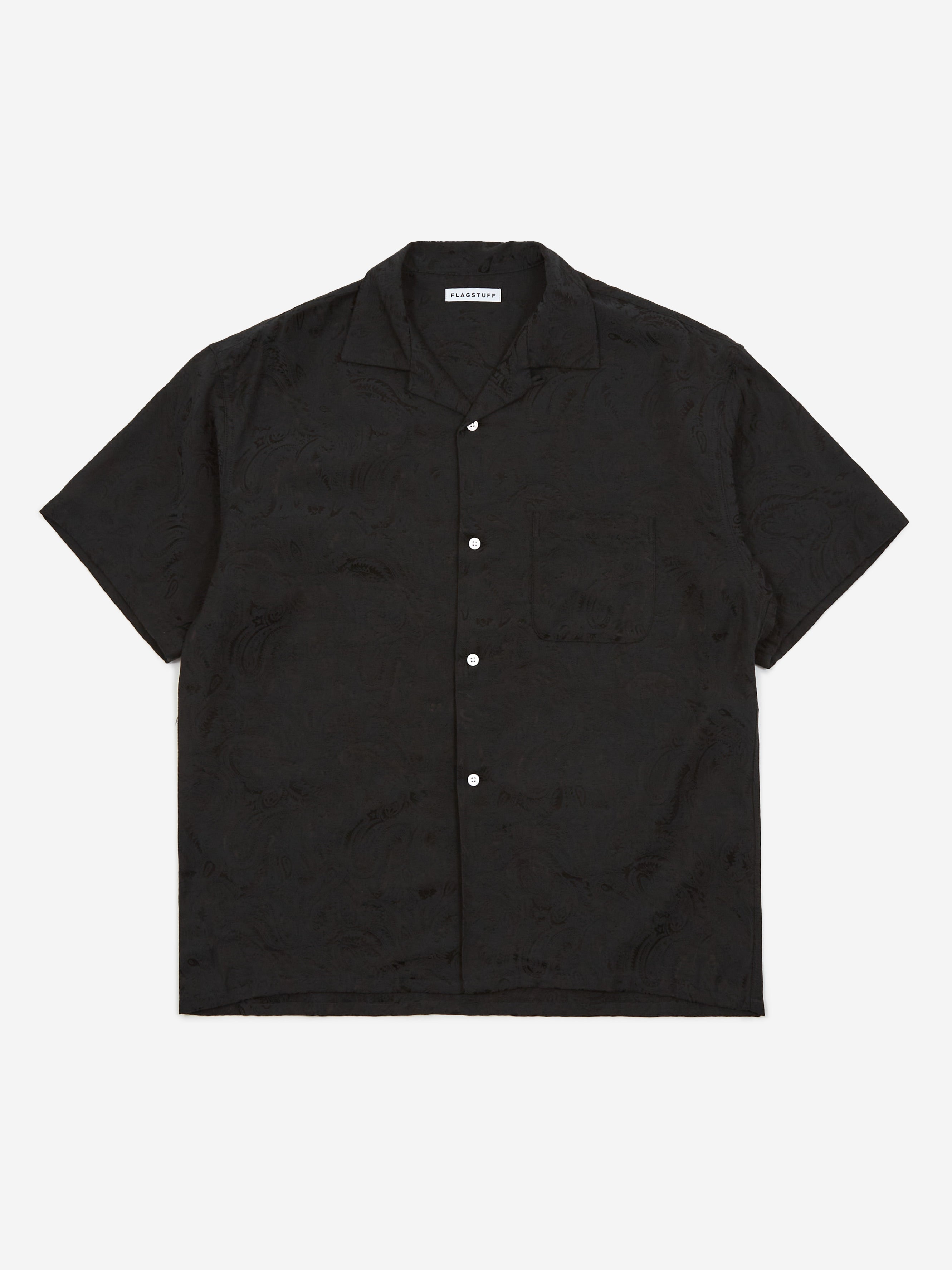 Flagstuff Original Paisley Shortsleeve Shirt - Black