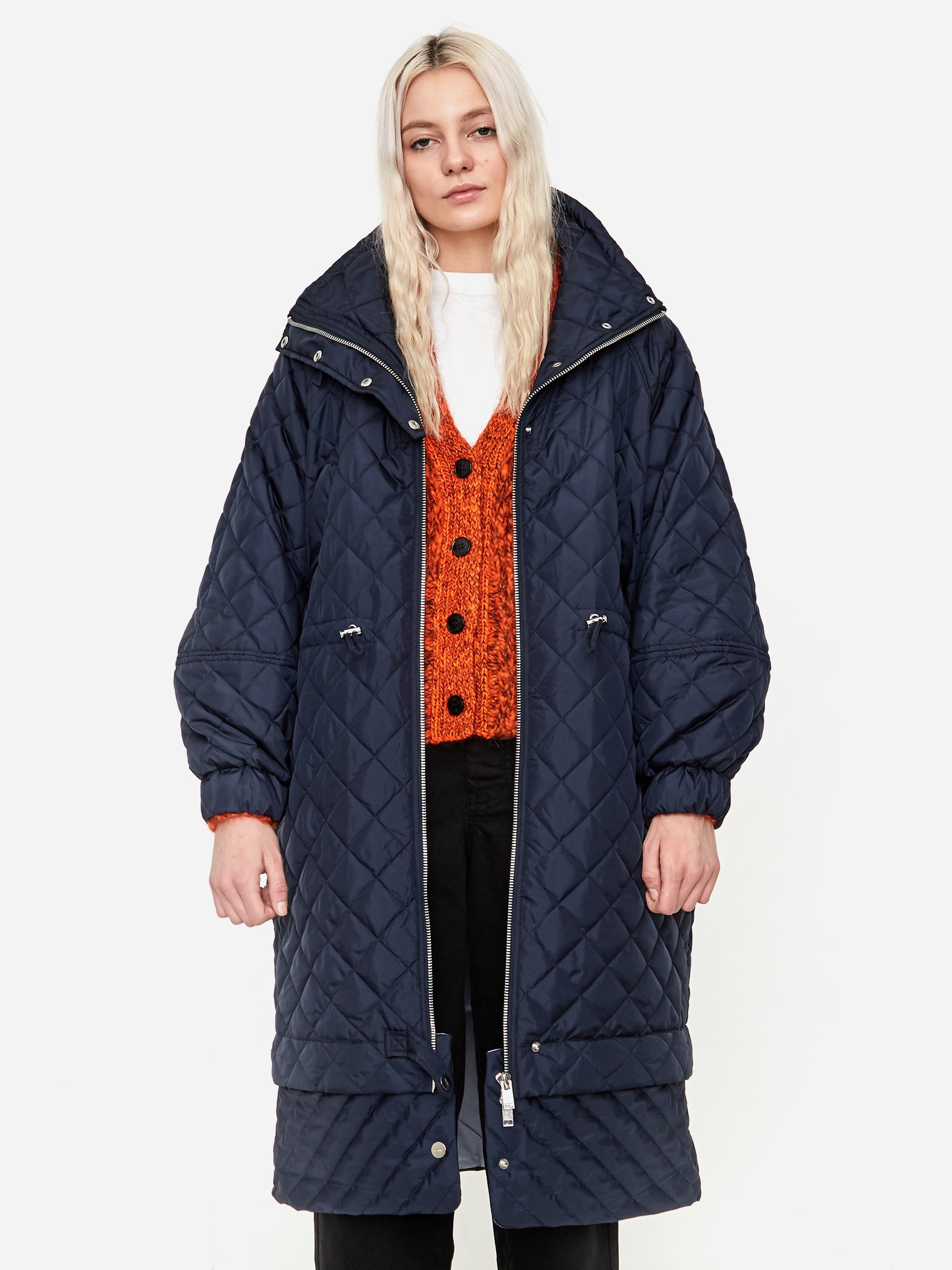 Womens Coats Ganni Quilted Recycled Ripstop Jacket GANNI Women's