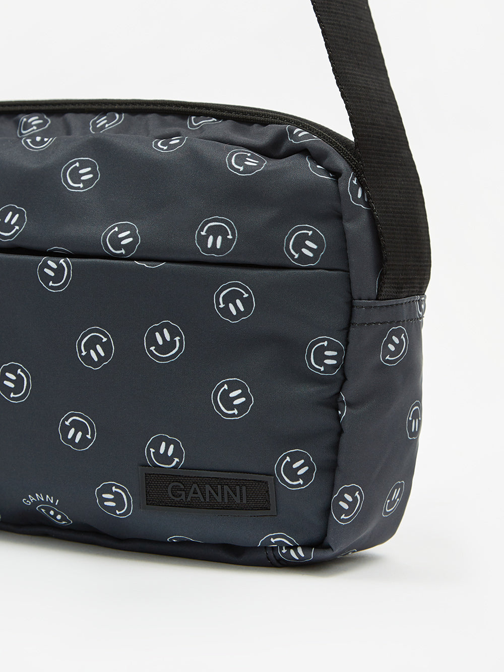Ganni Recycled Tech Fabric Crossbody Bag Phantom Goodhood