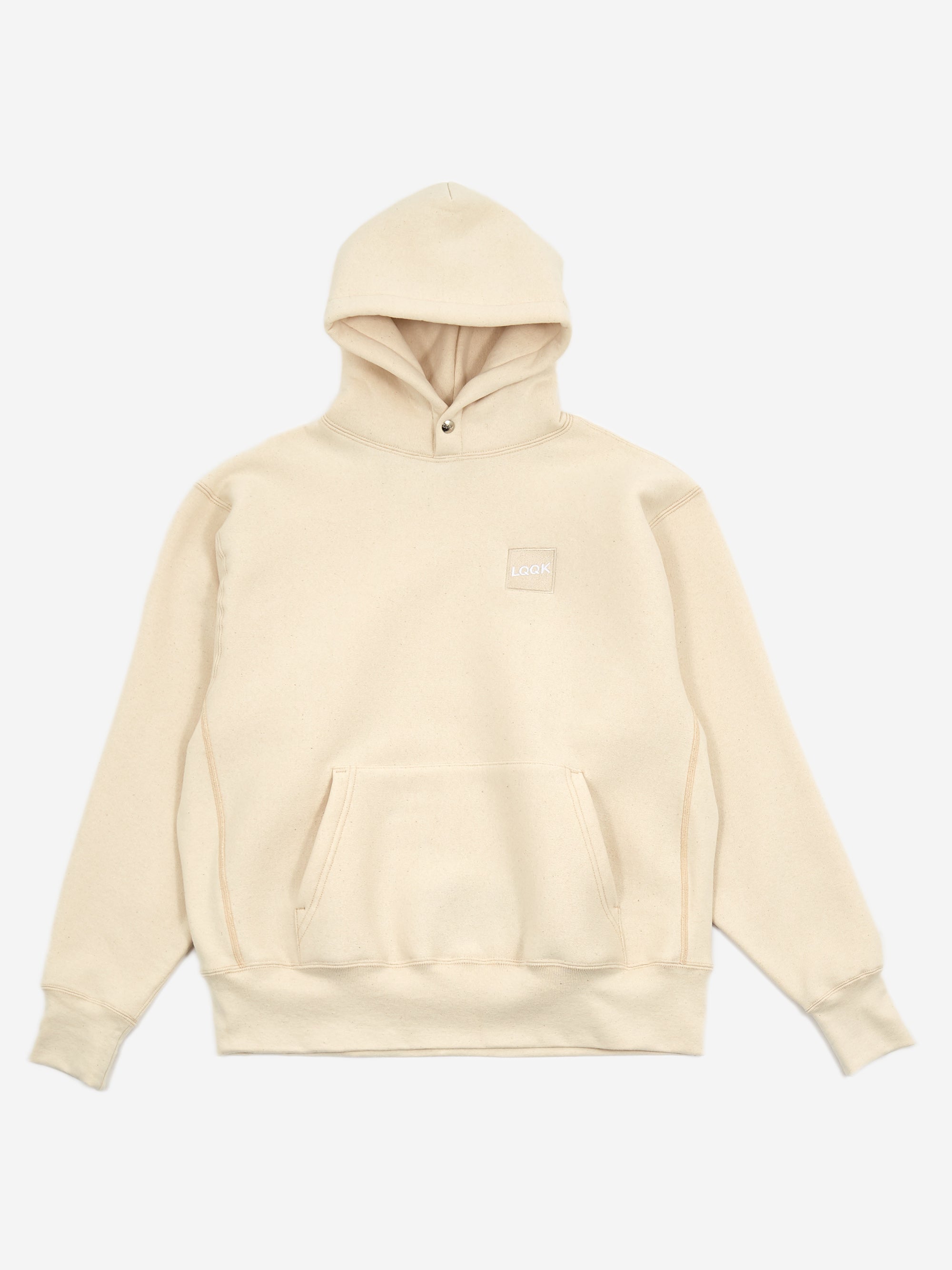 LQQK Studio Signature Snap Hoodie - Natural – Goodhood
