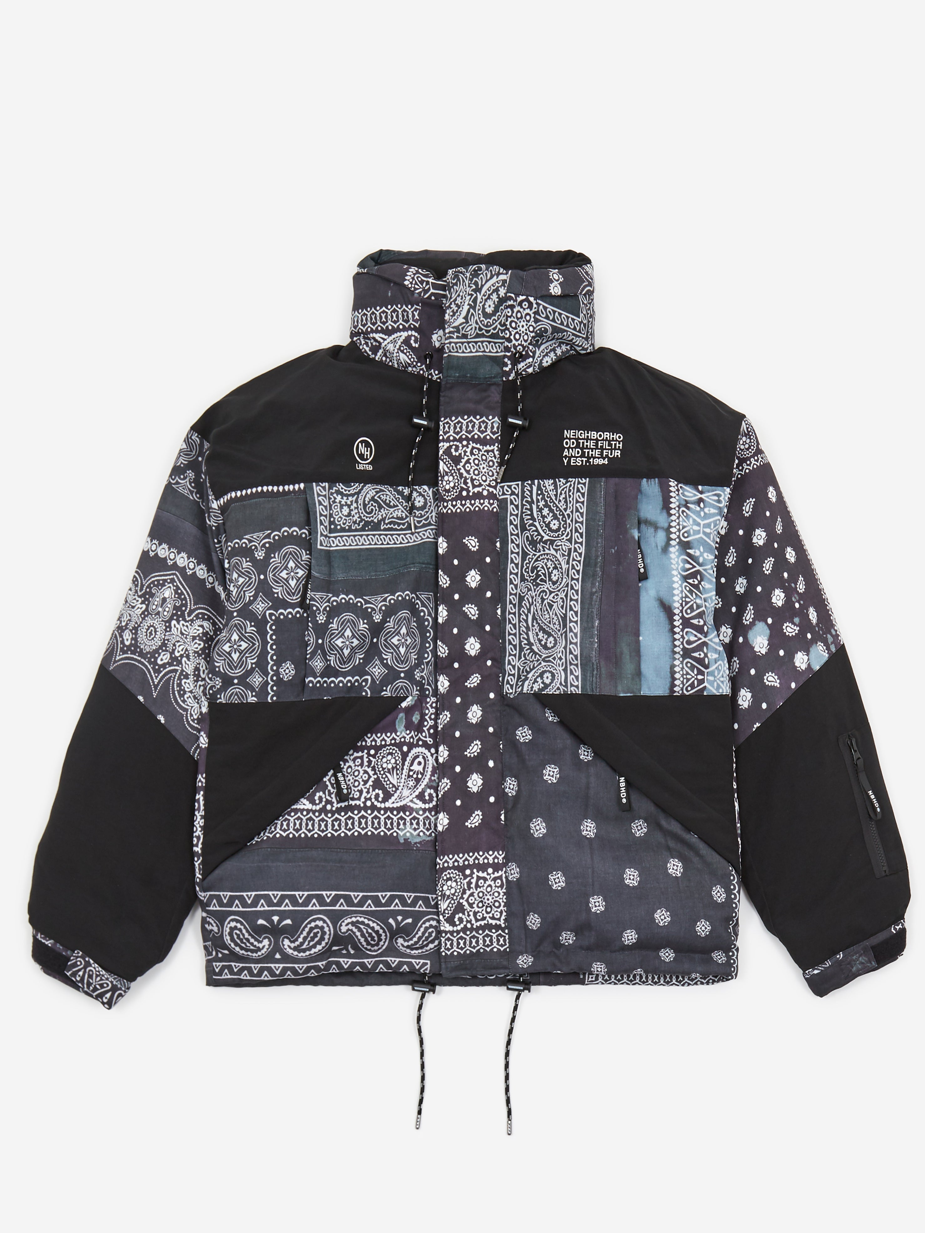 Neighborhood Bandana Chopped Down E-Jacket Black Goodhood
