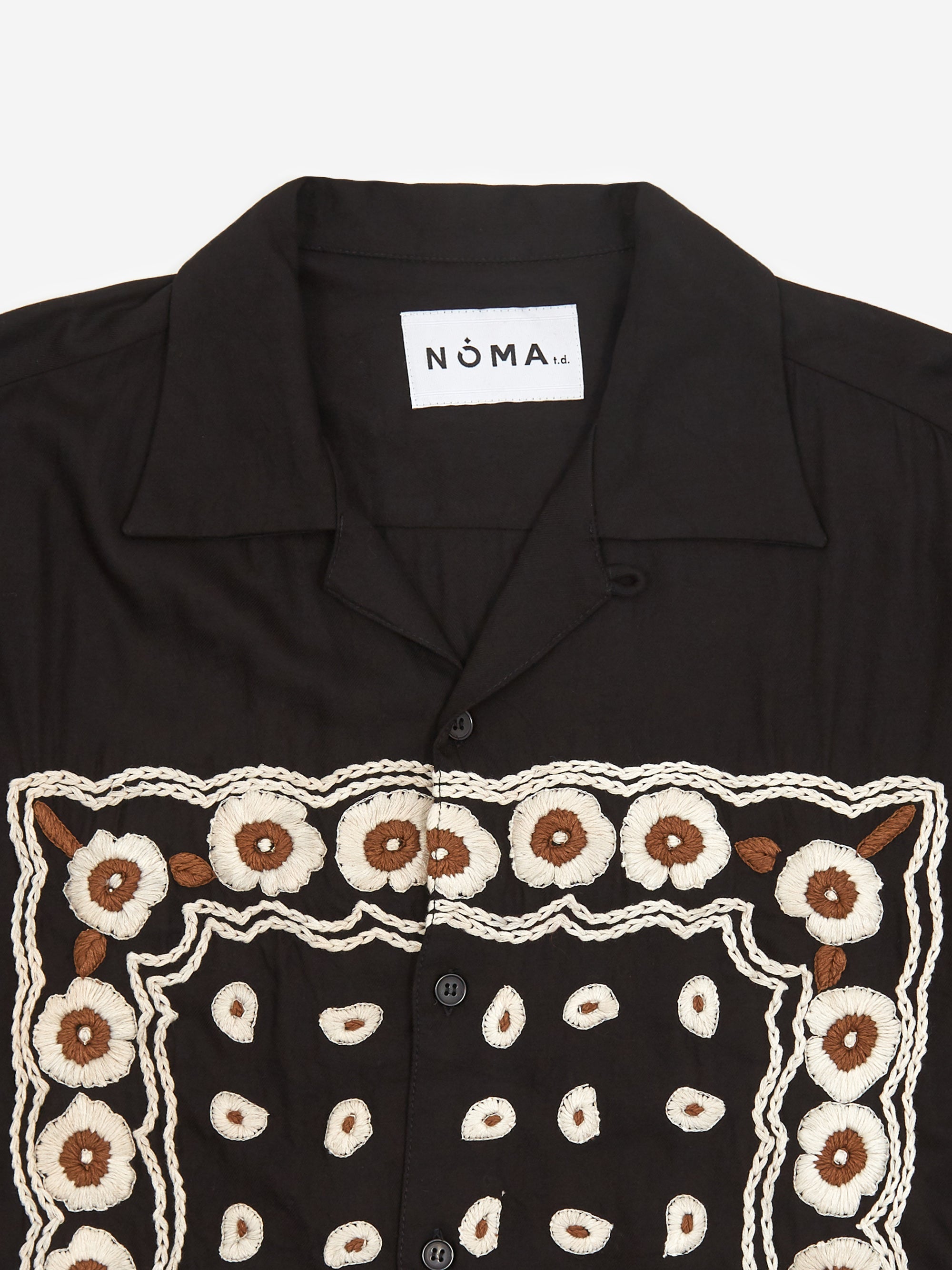 NOMA t.d. Bandana Hand Embroidery Longsleeve Shirt - Black – Goodhood