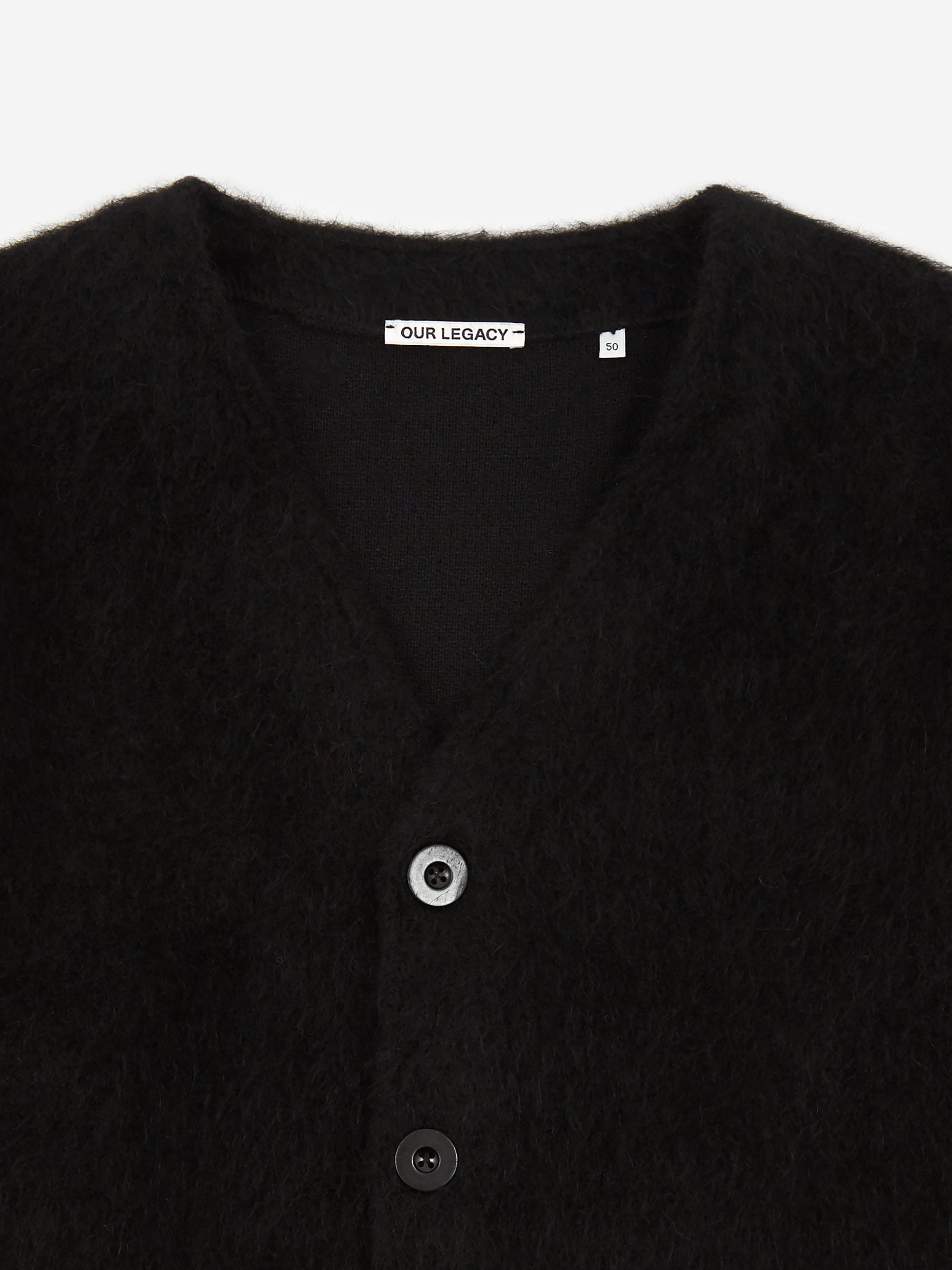 Our legacy mohair 2025 cardigan black