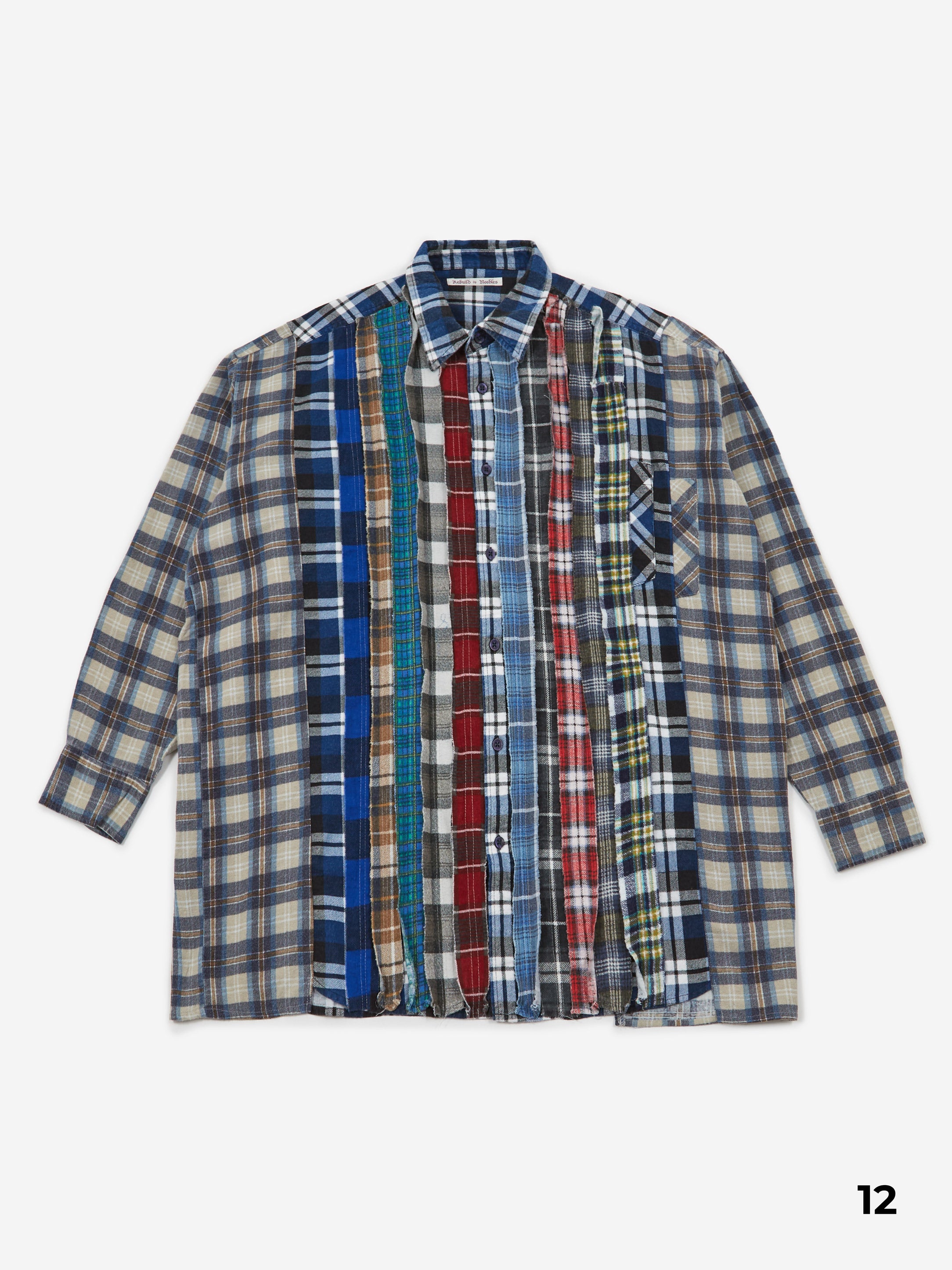Needles Rebuild Wide Flannel Ribbon Shirt - Assorted – Goodhood