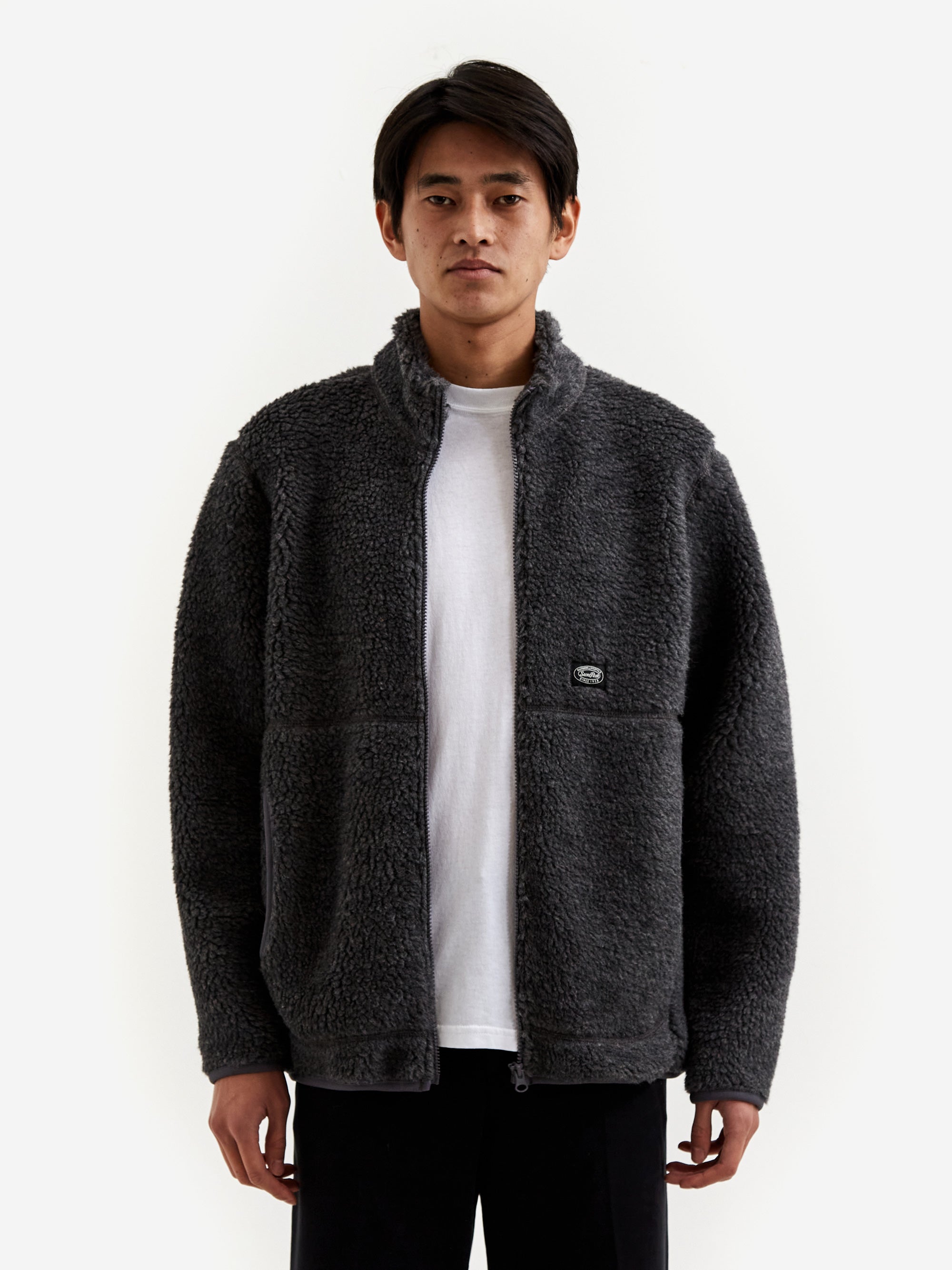 Snow Peak Wool Fleece Jacket - Charcoal – Goodhood