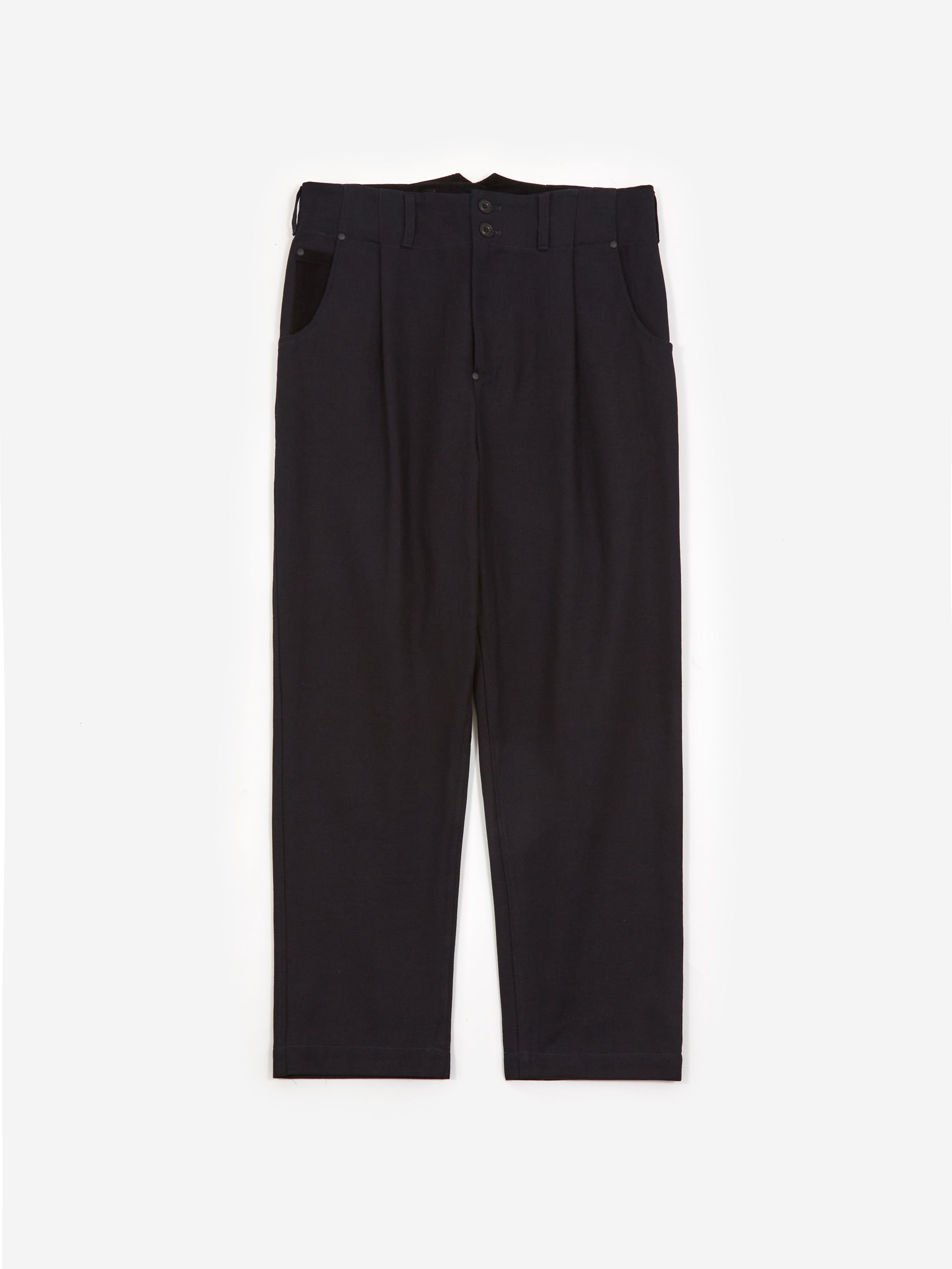 Nicholas Daley Pleated Western Trouser - Indigo