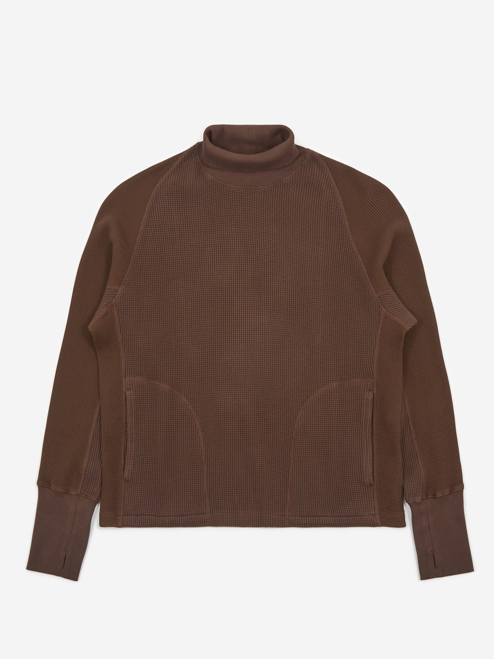 NICHOLAS DALEY WAFFLE ROLL NECK XS ブラウン Nicholas Daley Waffle