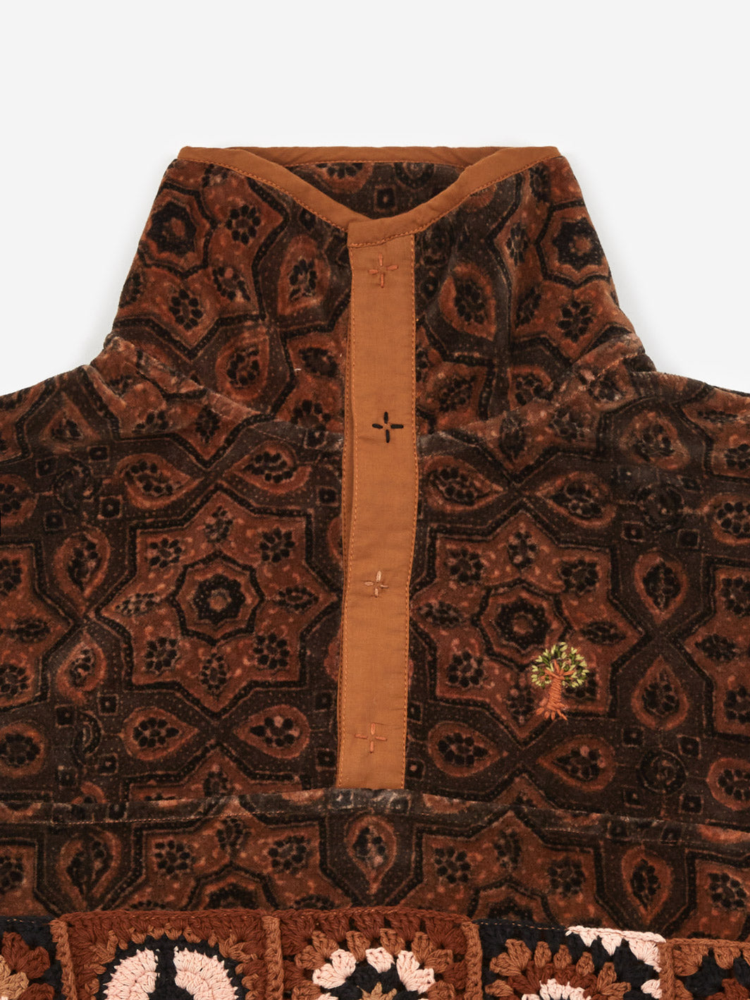 Story MFG Polite Pullover - Burnt Orange Ajrak – Goodhood