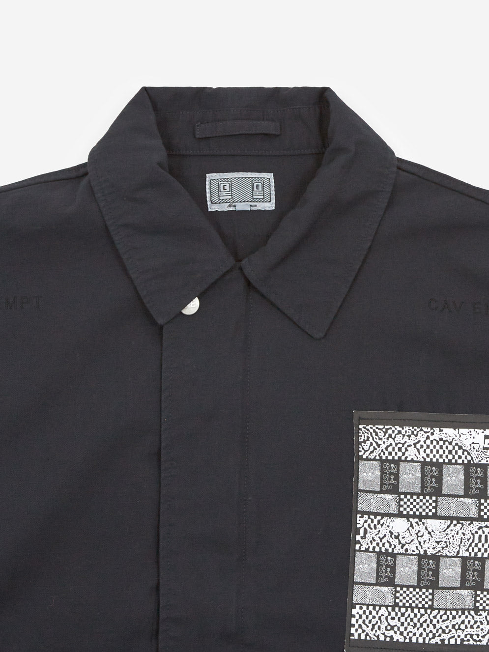 C.E Cav Empt Overdye KL Patch Jacket - Black – Goodhood