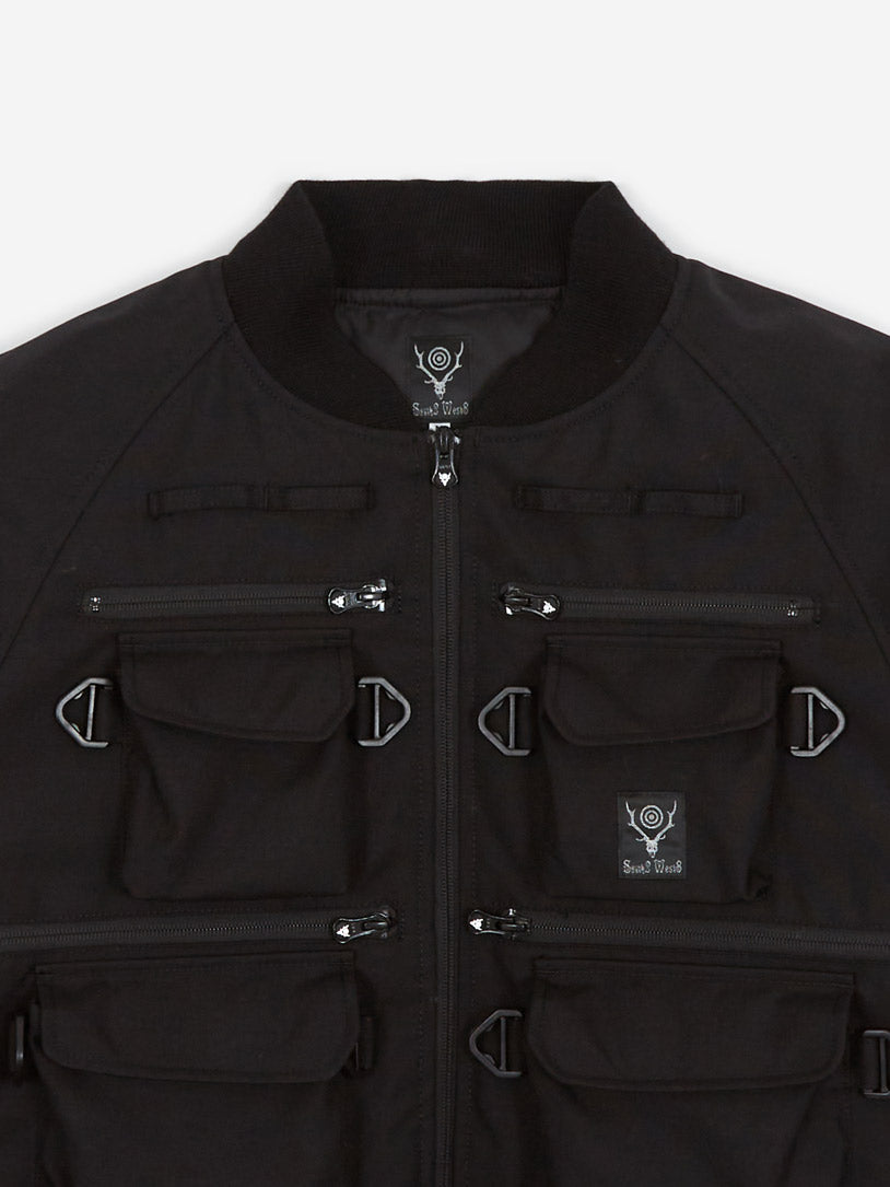 South2 West8 Multi-Pocket Zipped Down Jacket - Cordura Nylon - Black