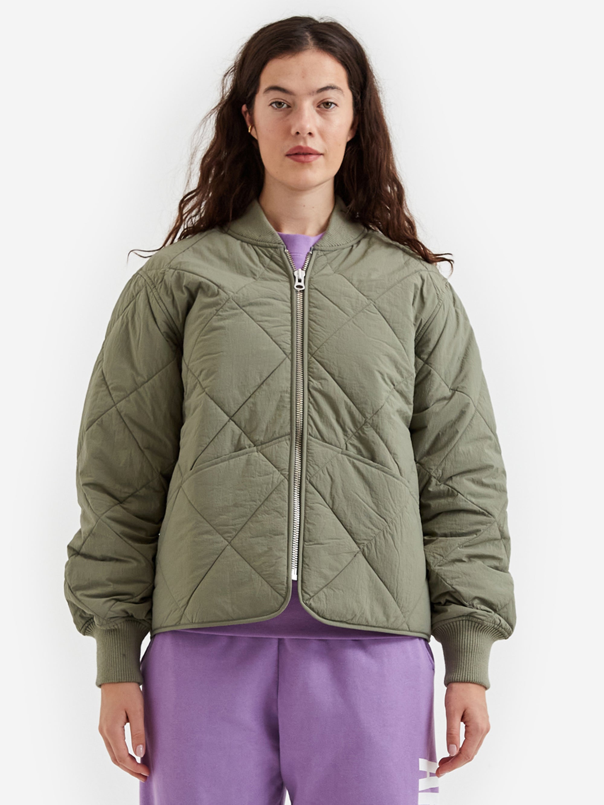 STUSSY DICE QUILTED LINER JACKET