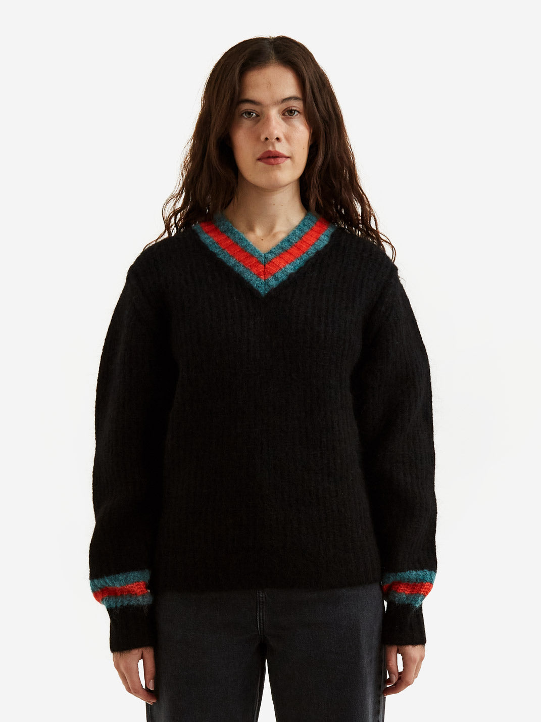 Stussy Mohair Tennis Sweater W - Black – Goodhood