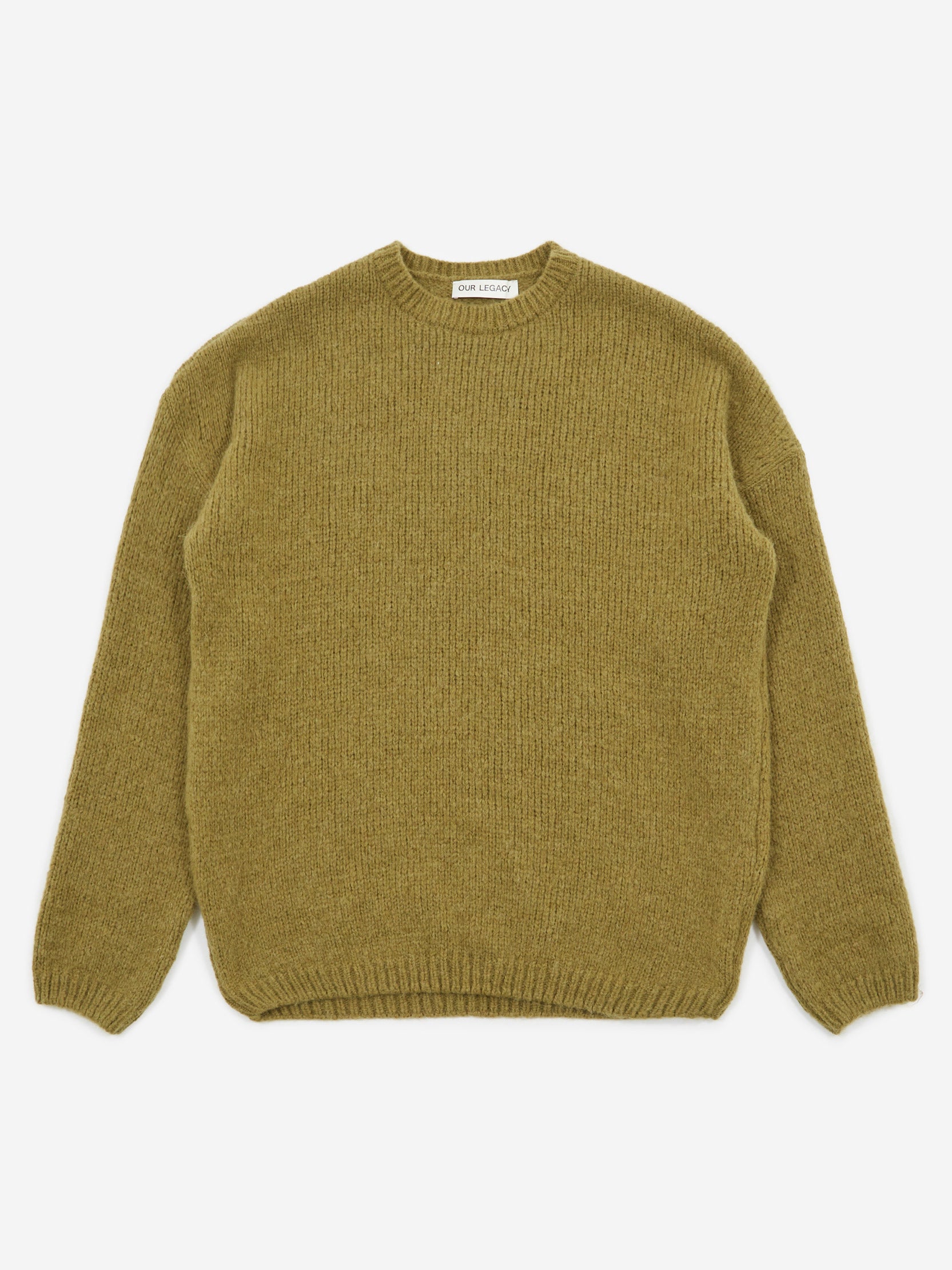 Our Legacy Popover Roundneck - Swamp Green Alpaca – Goodhood
