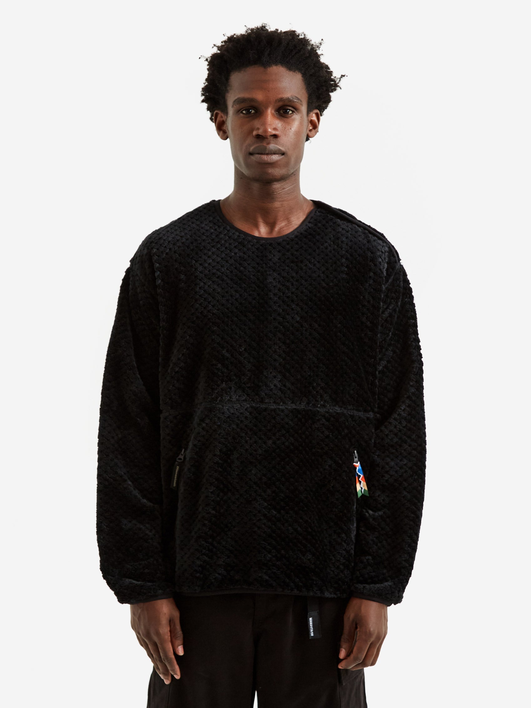 Manastash Thermal Fleece Pullover - Black – Goodhood