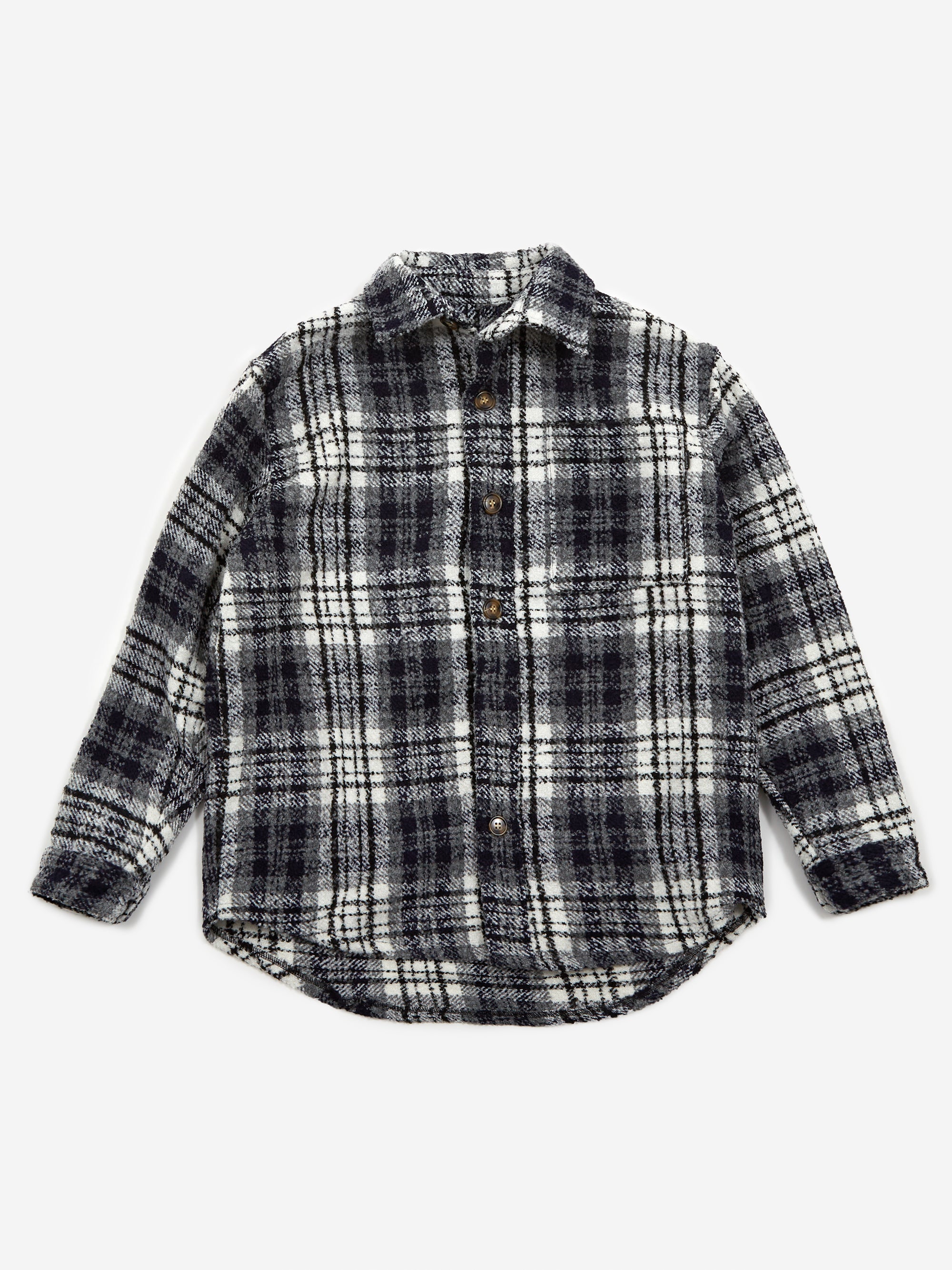 Fucking Awesome Heavy Flannel Overshirt - Navy/White – Goodhood