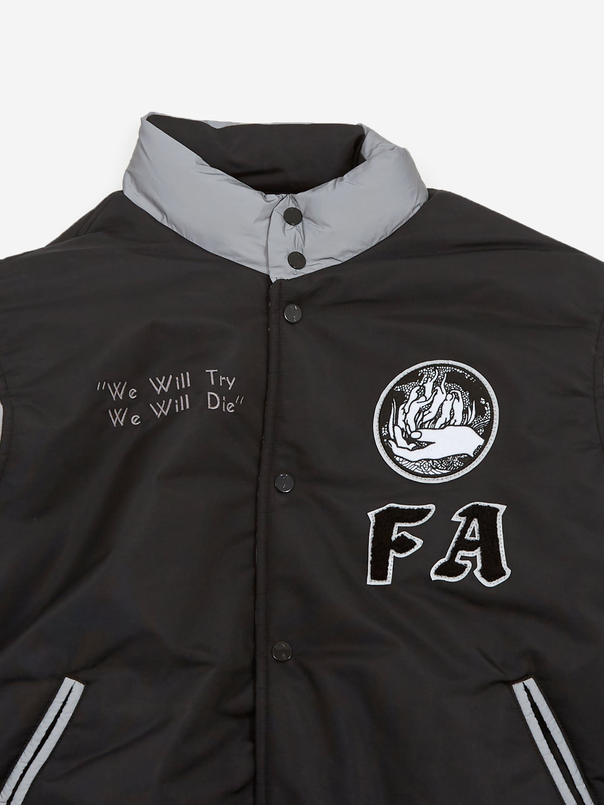 Fucking Awesome Reflective Varsity Puffer - Letterman/Last Supper 