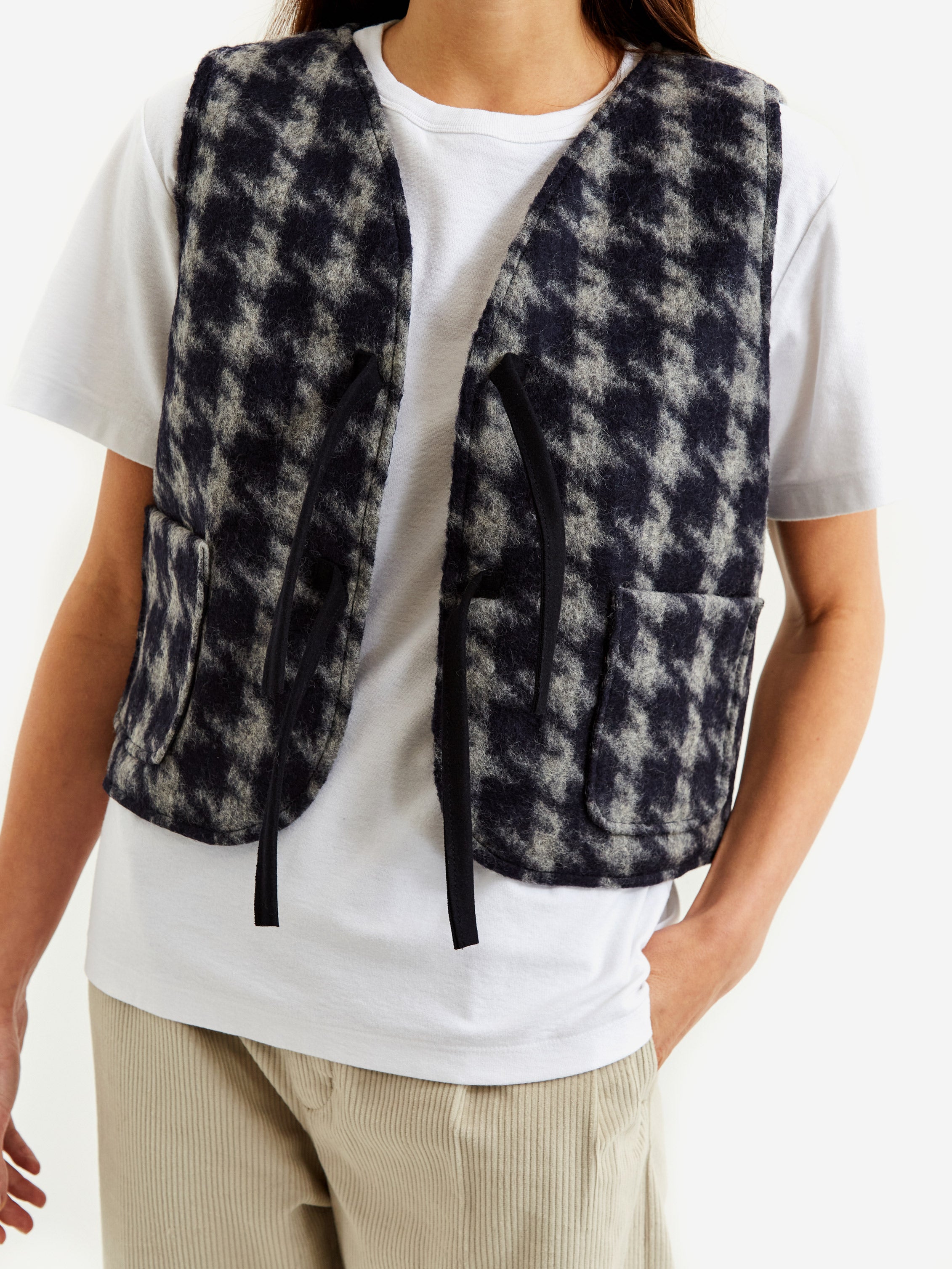 Girls Of Dust Pied De Poule Vest - Blue �?? Goodhood